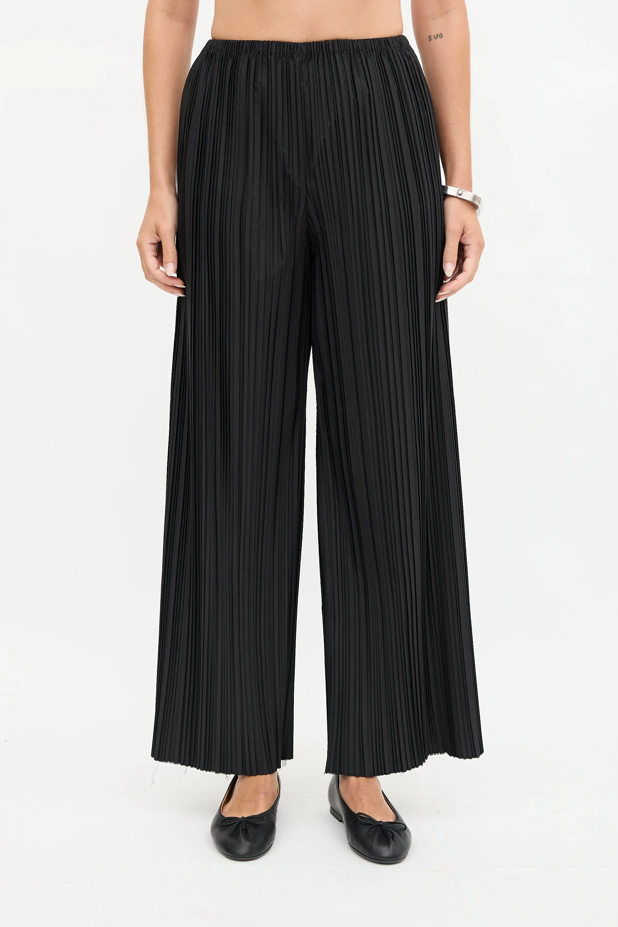 Satin Pleated Gala Trouser sold by VSP Consignment