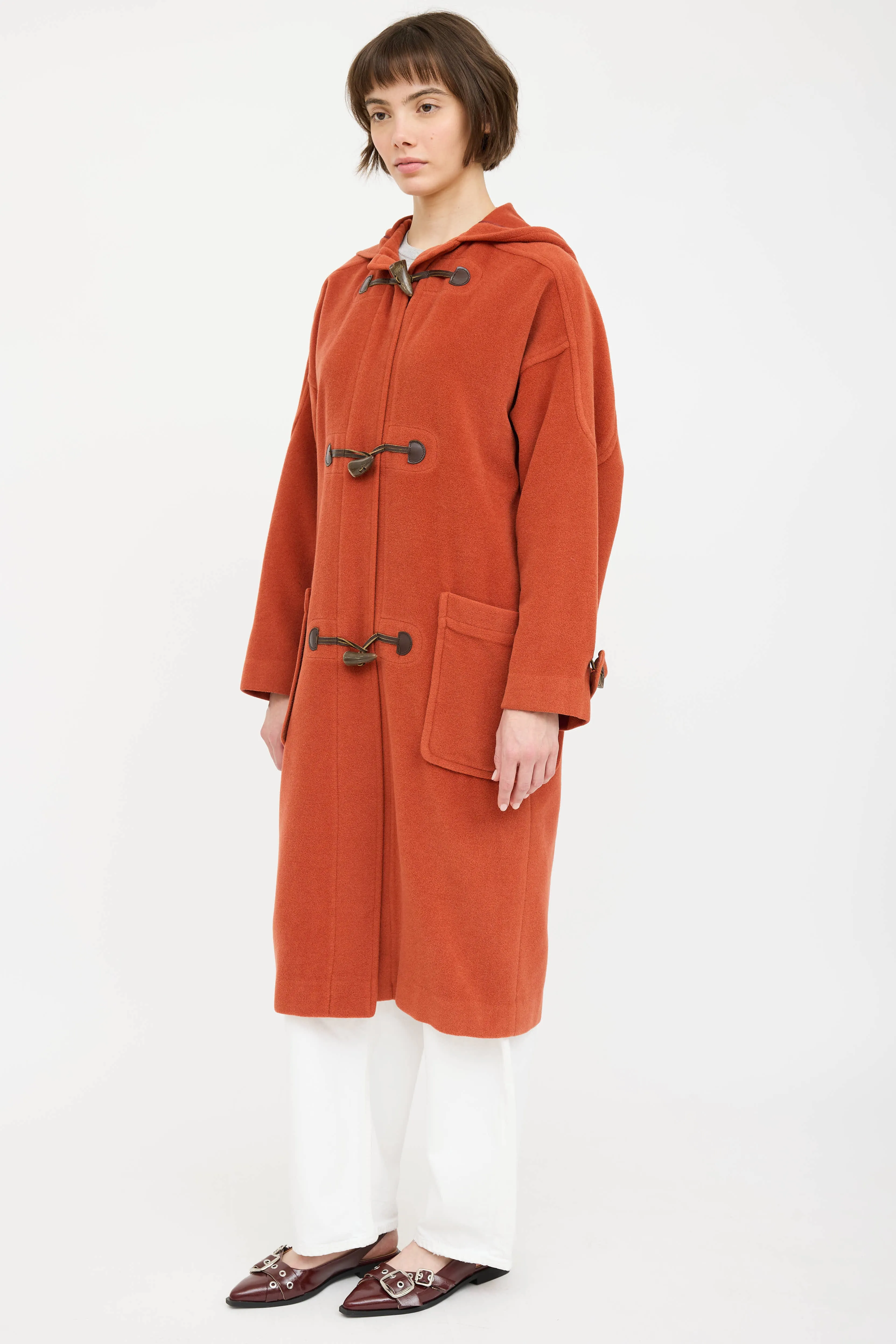 Wool Hooded Duffle Coat sold by VSP Consignment product image thumbnail 3