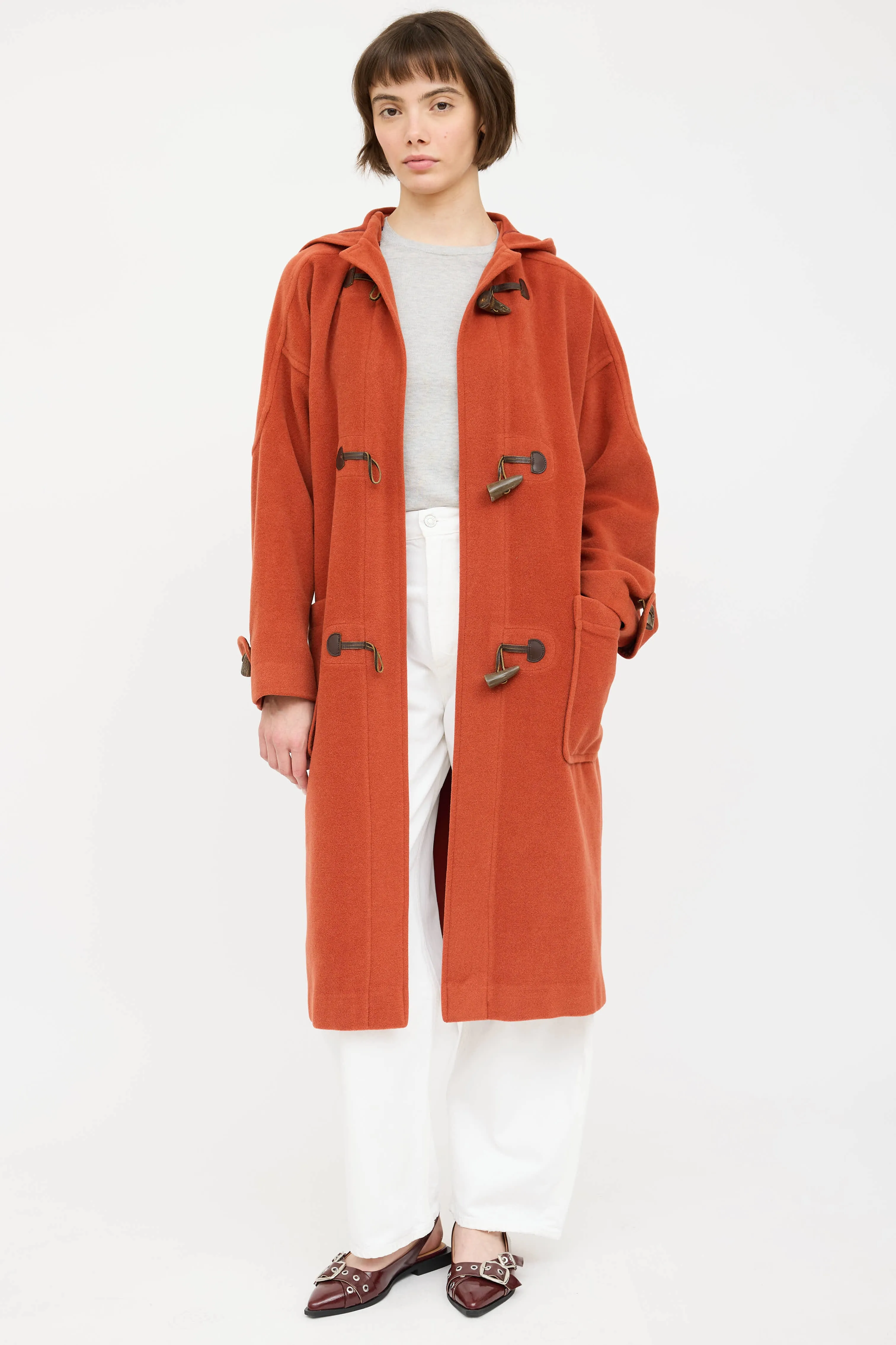 Wool Hooded Duffle Coat sold by VSP Consignment product image thumbnail 5