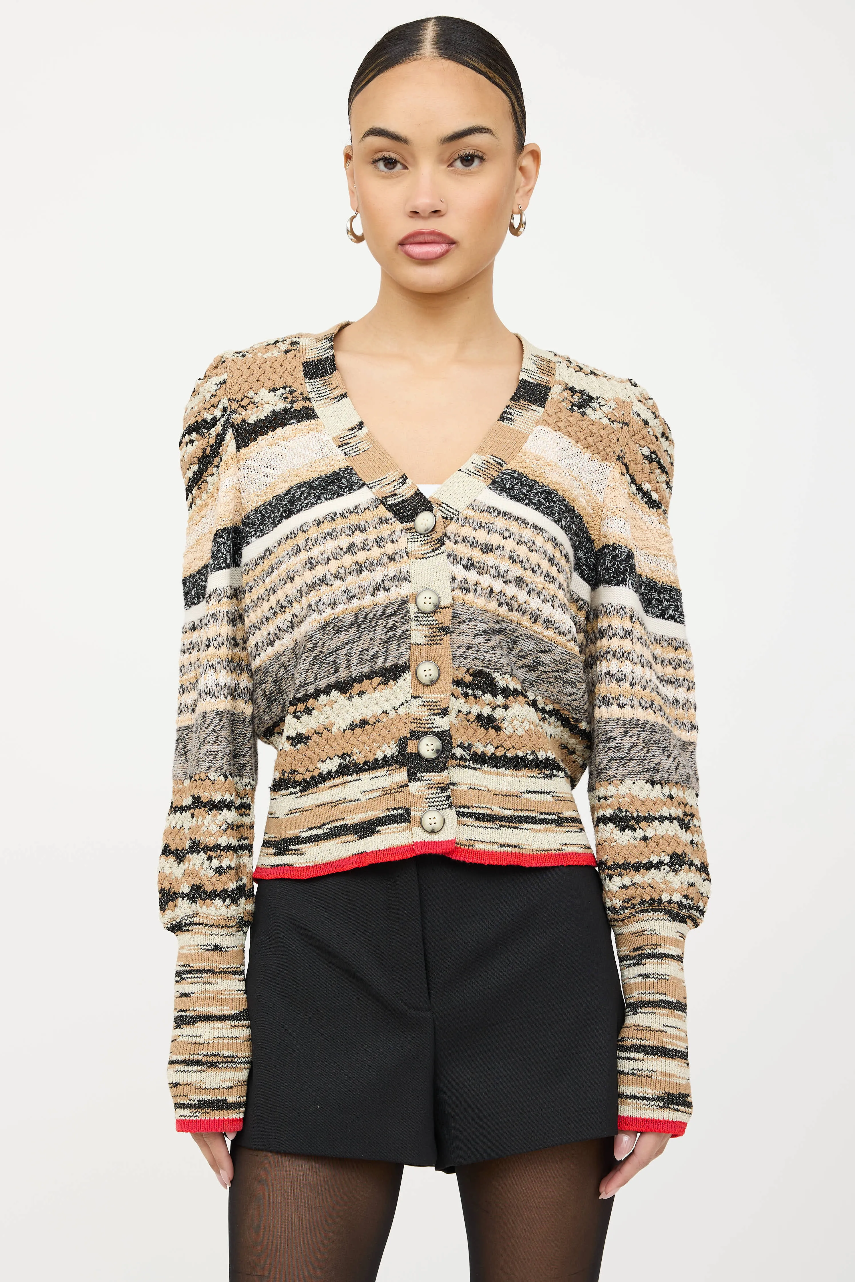 Cecily Marbled Knit Cardigan sold by VSP Consignment