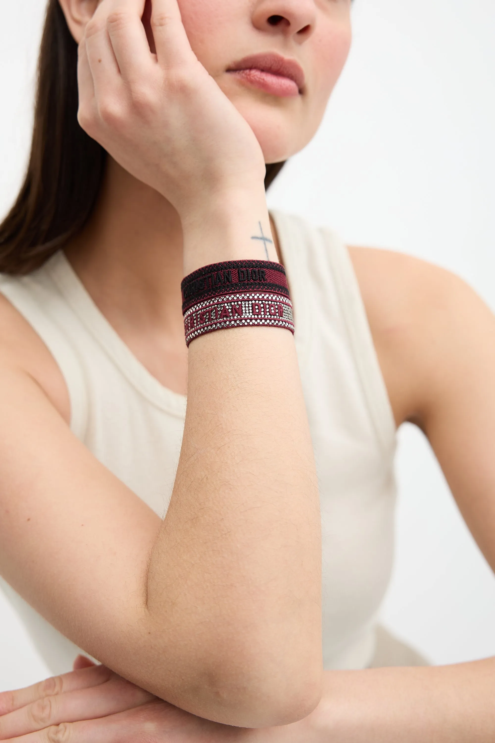 Embellished Logo Friendship Two Piece Bracelets sold by VSP Consignment product image thumbnail 3