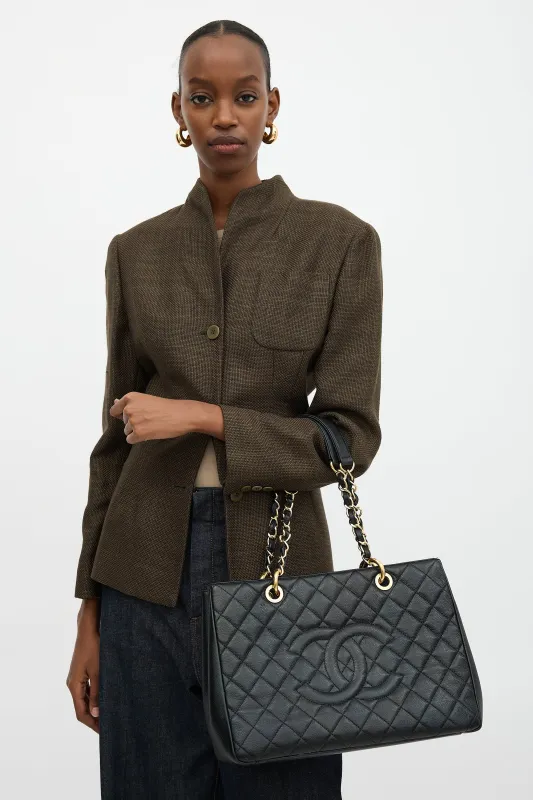 2014 Quilted Caviar Grand Shopping Tote Bag sold by VSP Consignment