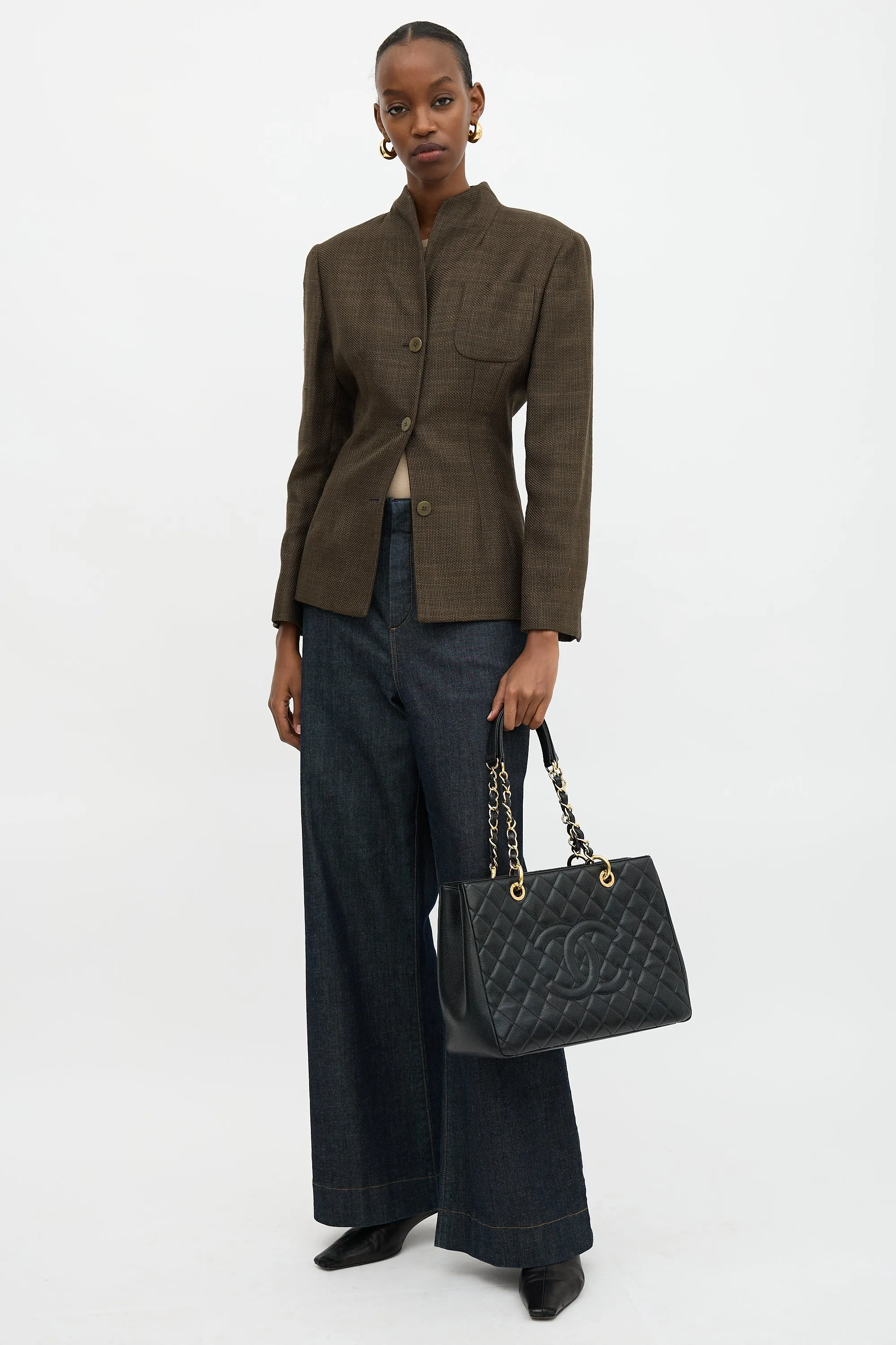 2014 Quilted Caviar Grand Shopping Tote Bag sold by VSP Consignment product image thumbnail 5
