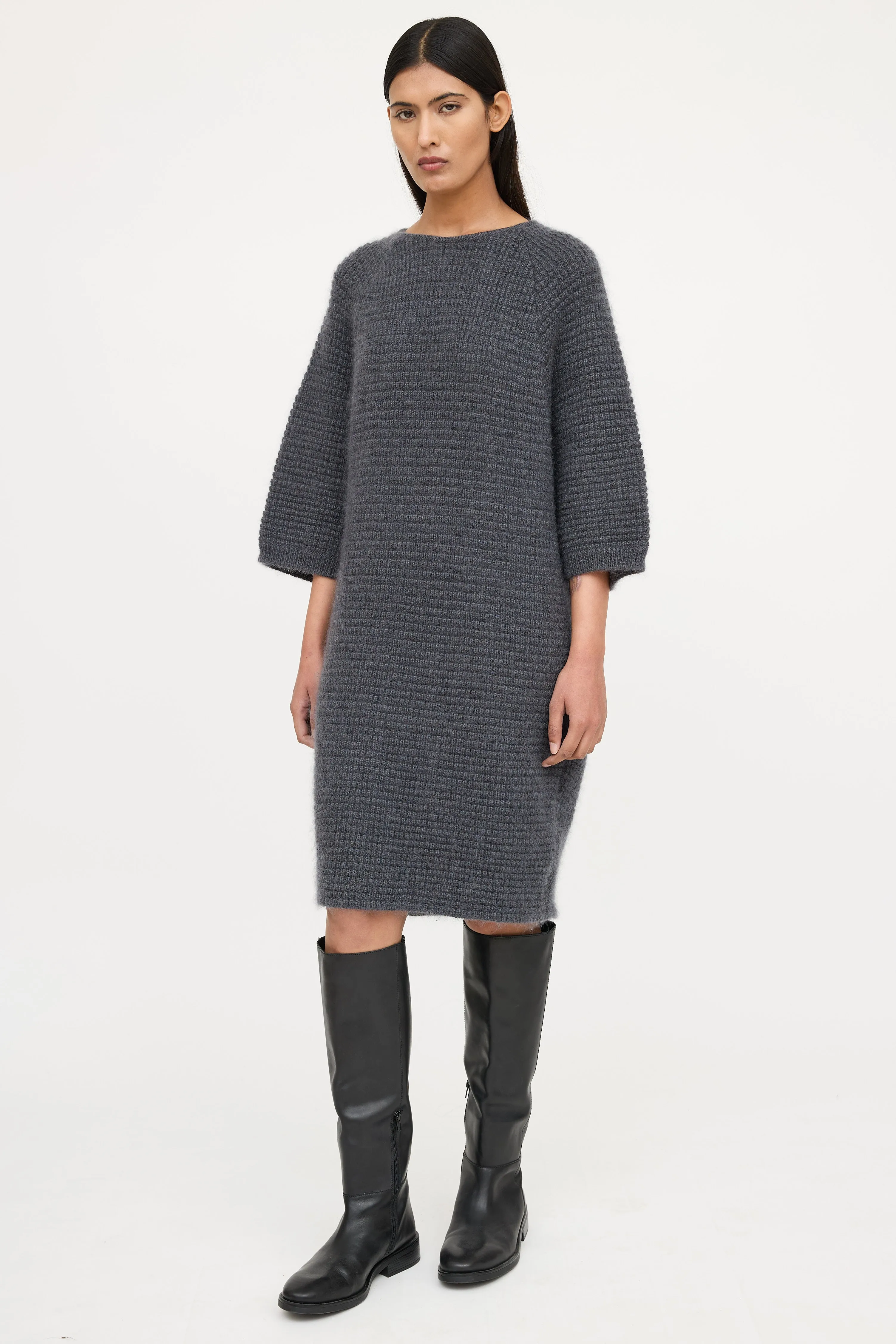 Wool Knit Sweater Dress sold by VSP Consignment product image thumbnail 3