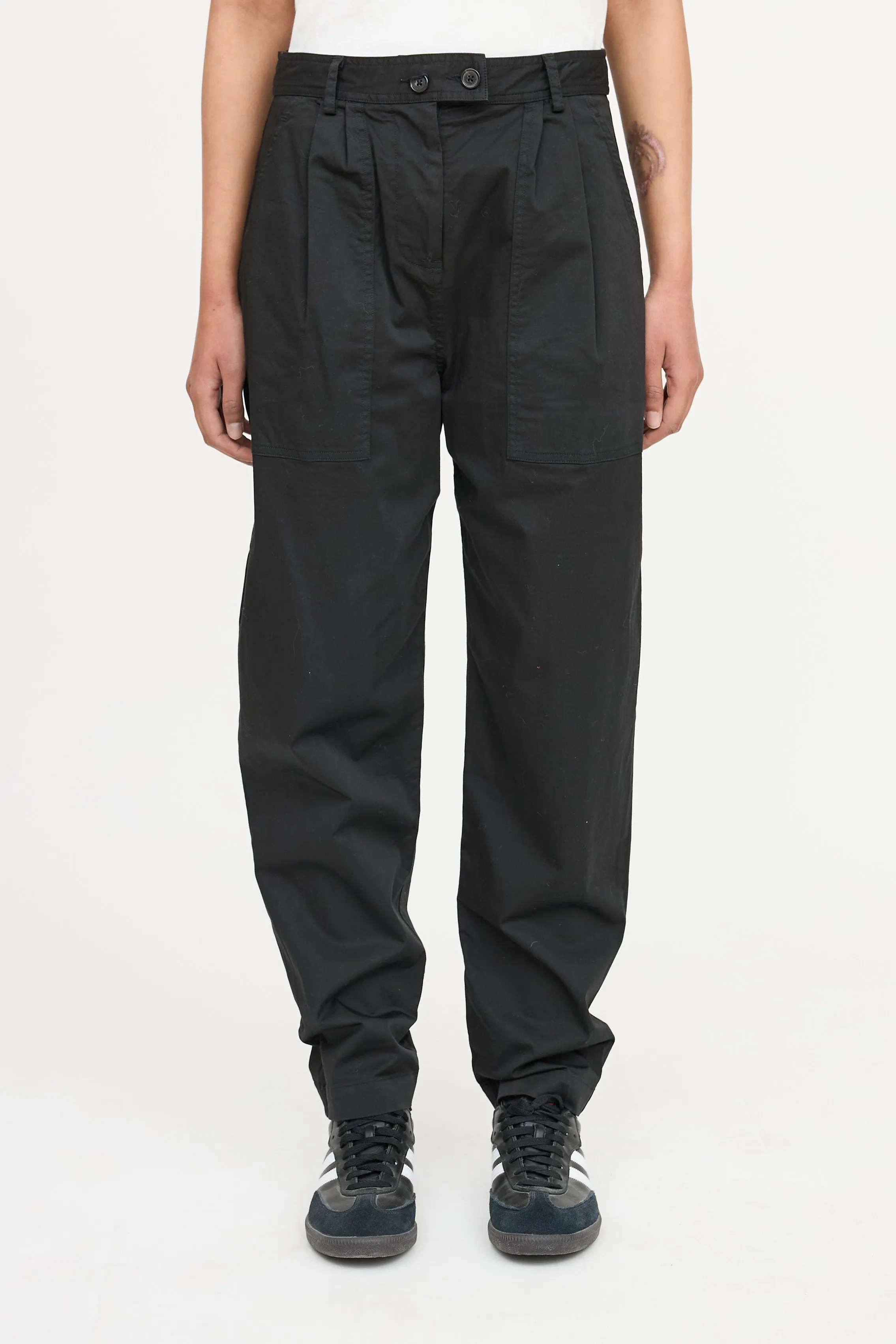 Pleated Tapered Pants sold by VSP Consignment