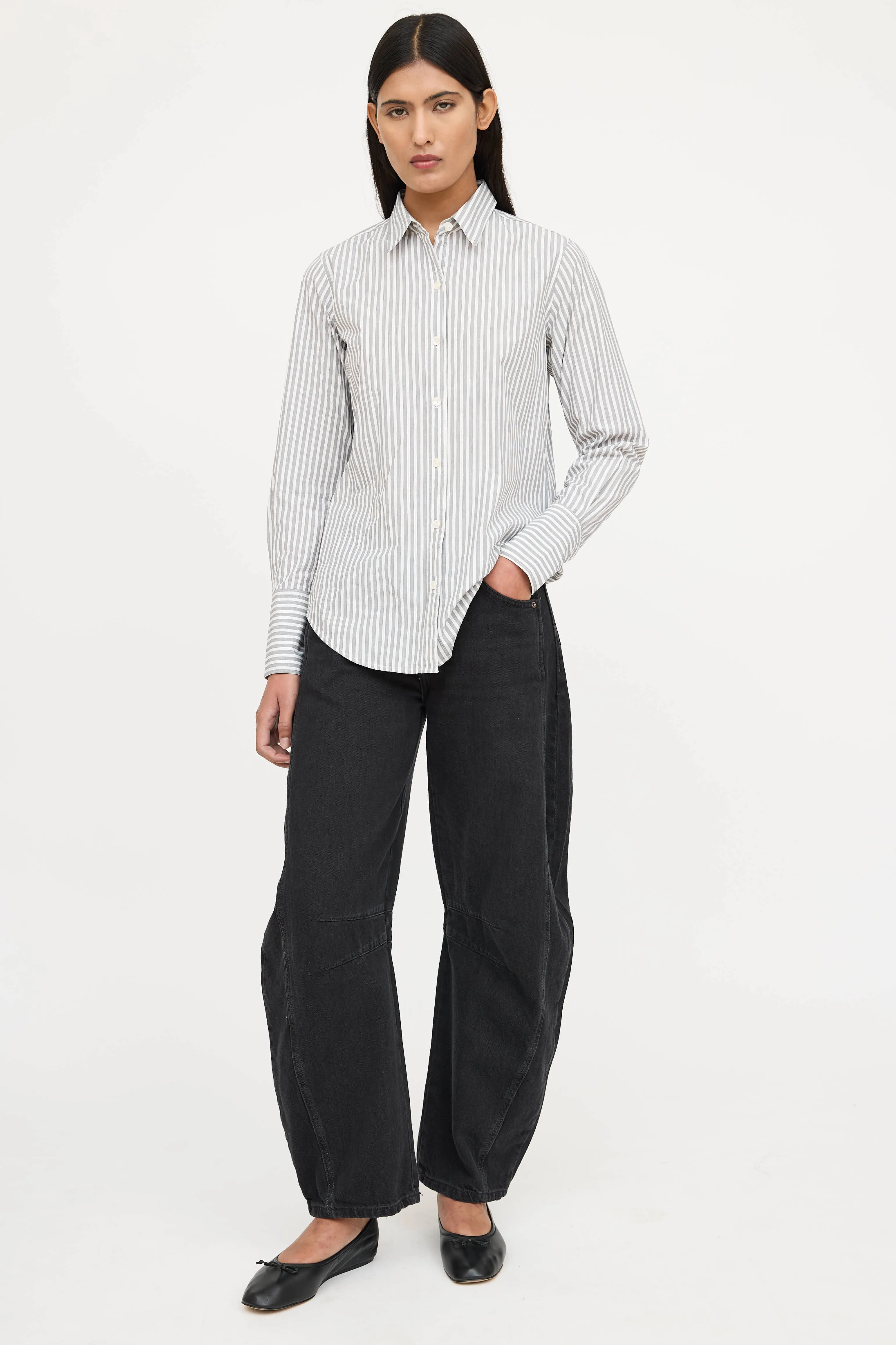 Striped Button Shirt sold by VSP Consignment product image thumbnail 5