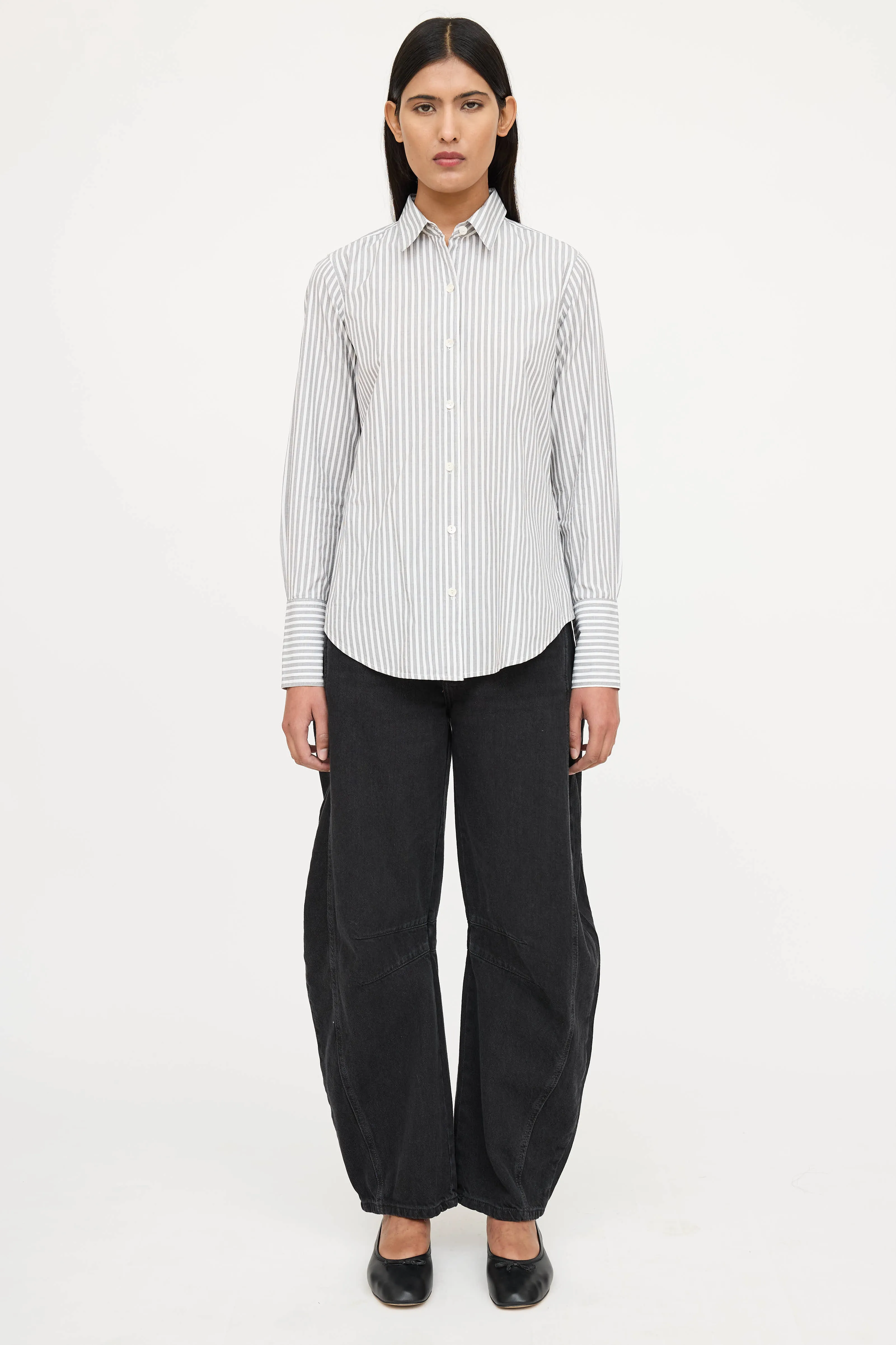 Striped Button Shirt sold by VSP Consignment product image thumbnail 2