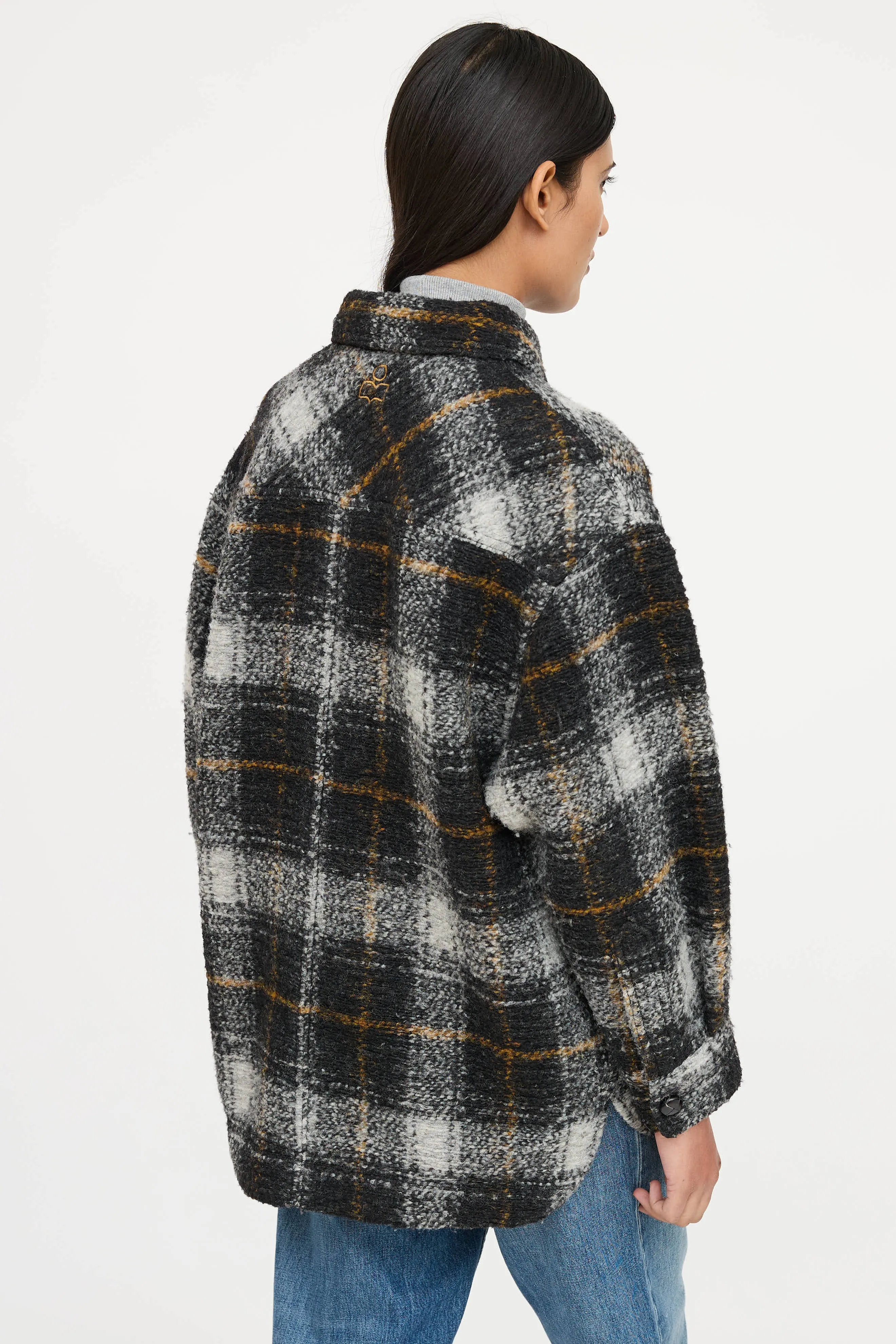 Wool Plaid Harveli Jacket sold by VSP Consignment product image thumbnail 5