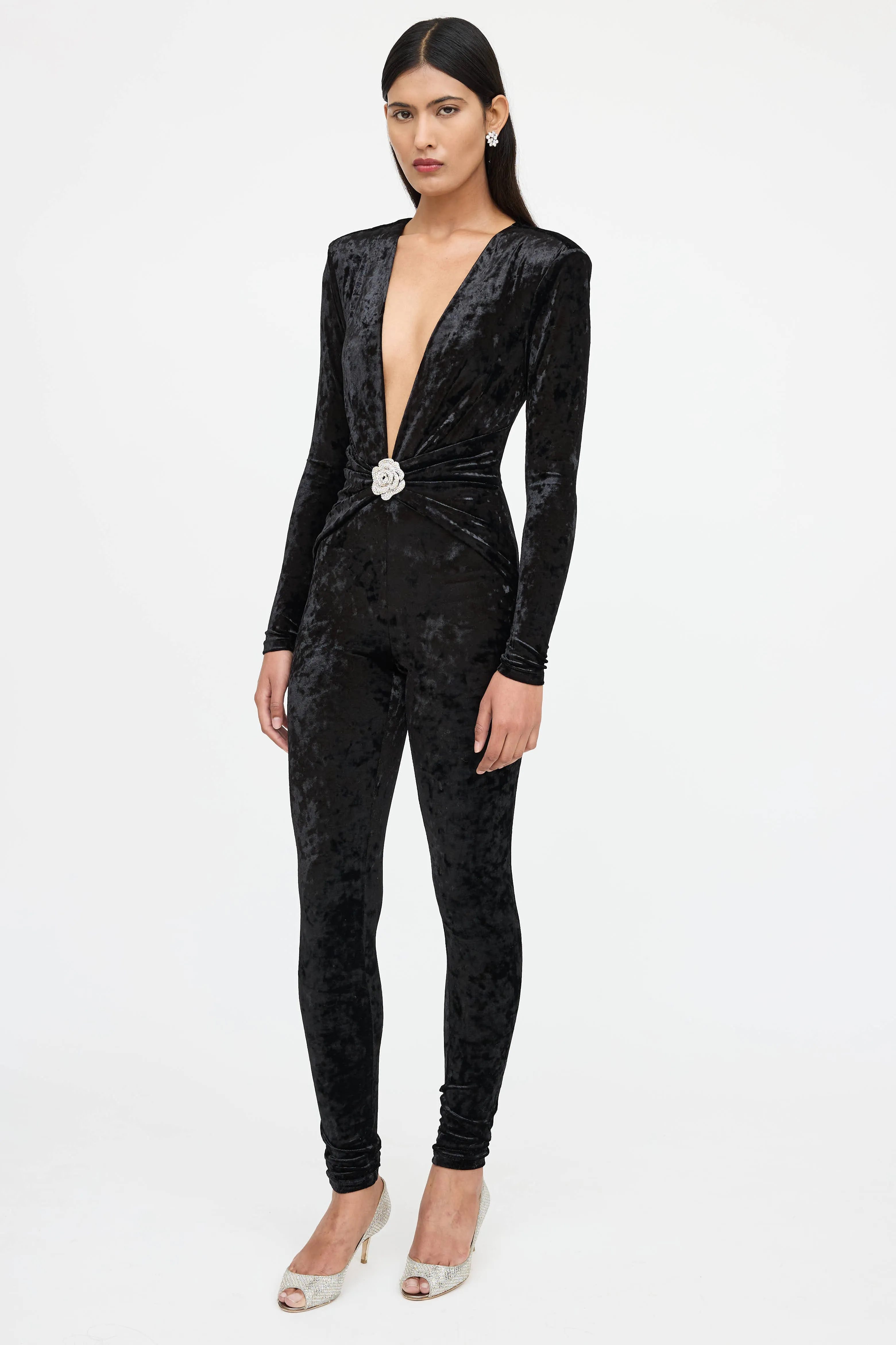 Rhodes Velvet Jumpsuit sold by VSP Consignment product image thumbnail 4