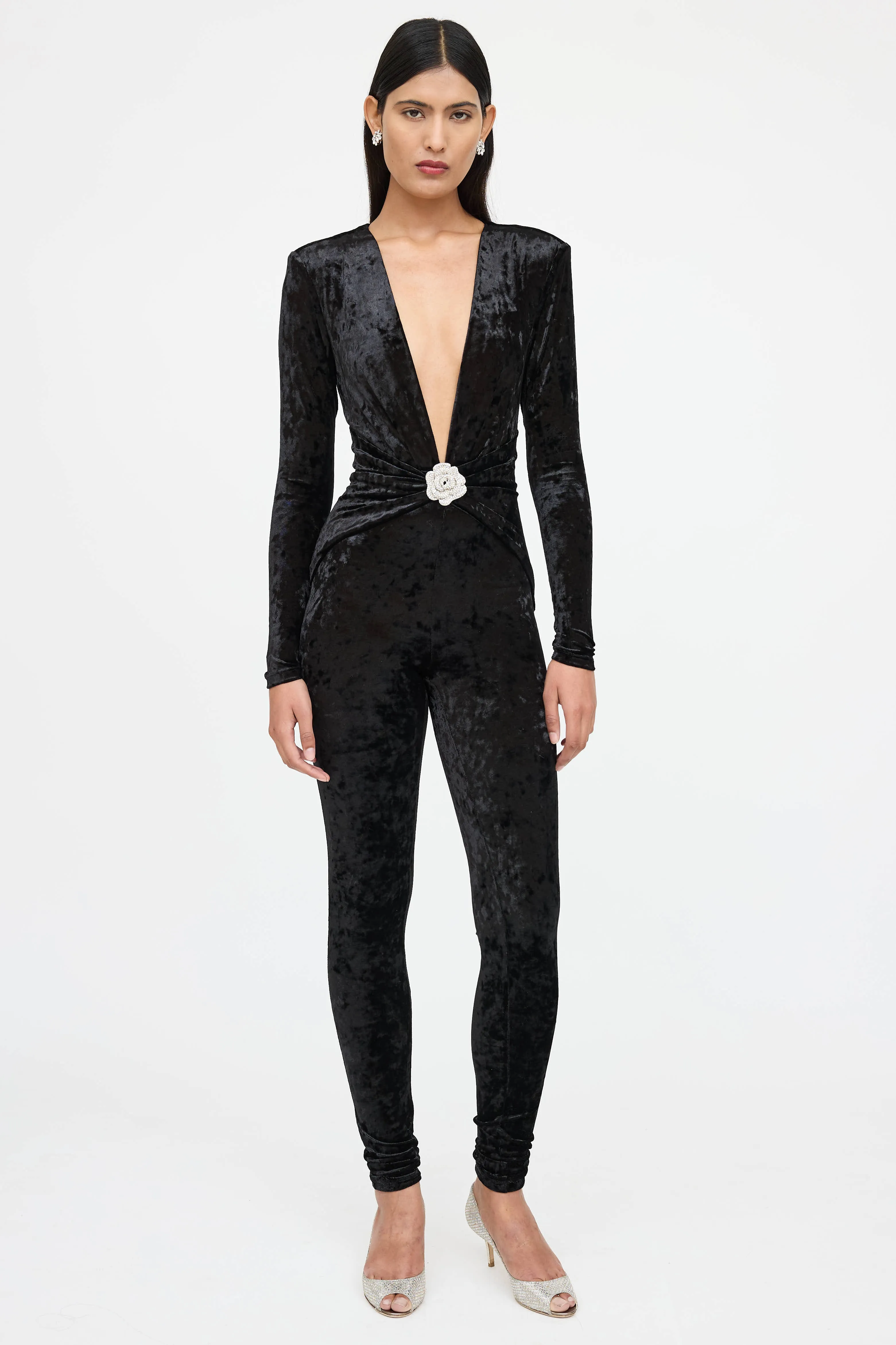 Rhodes Velvet Jumpsuit sold by VSP Consignment product image thumbnail 3