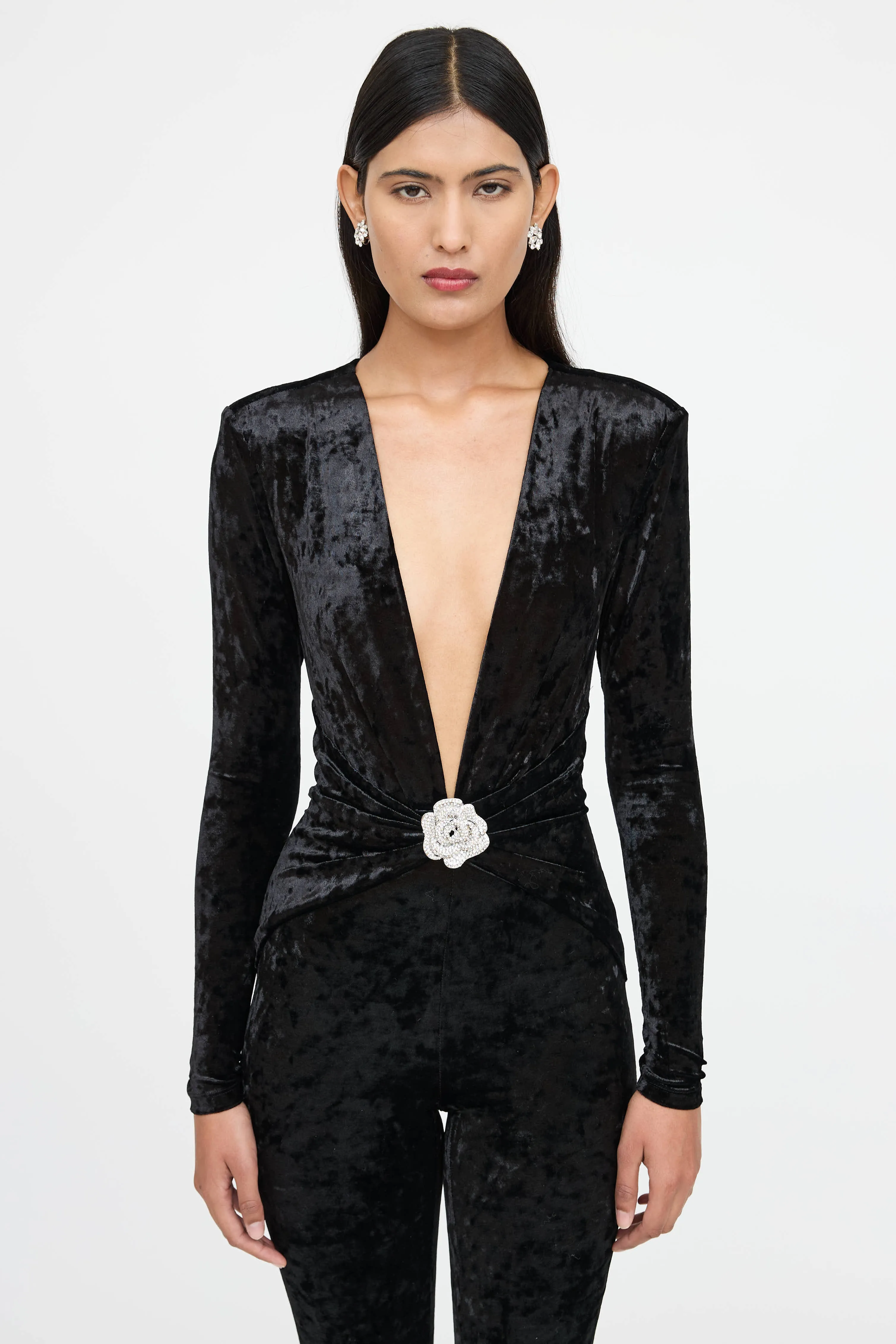 Rhodes Velvet Jumpsuit sold by VSP Consignment product image thumbnail 2