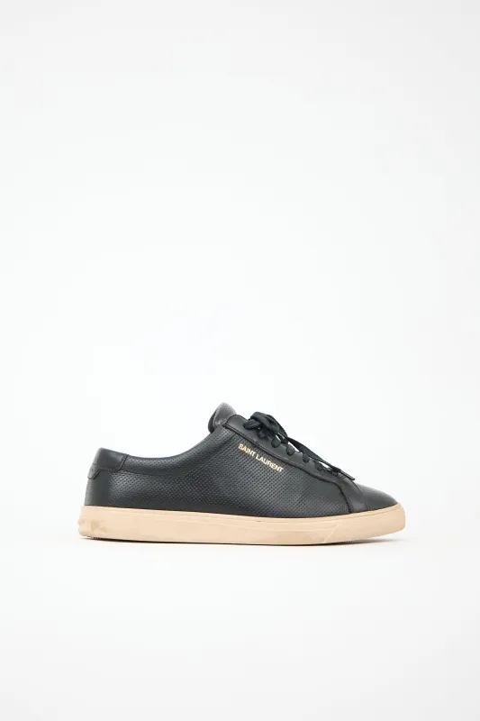 Perforated Leather Andy Sneaker sold by VSP Consignment