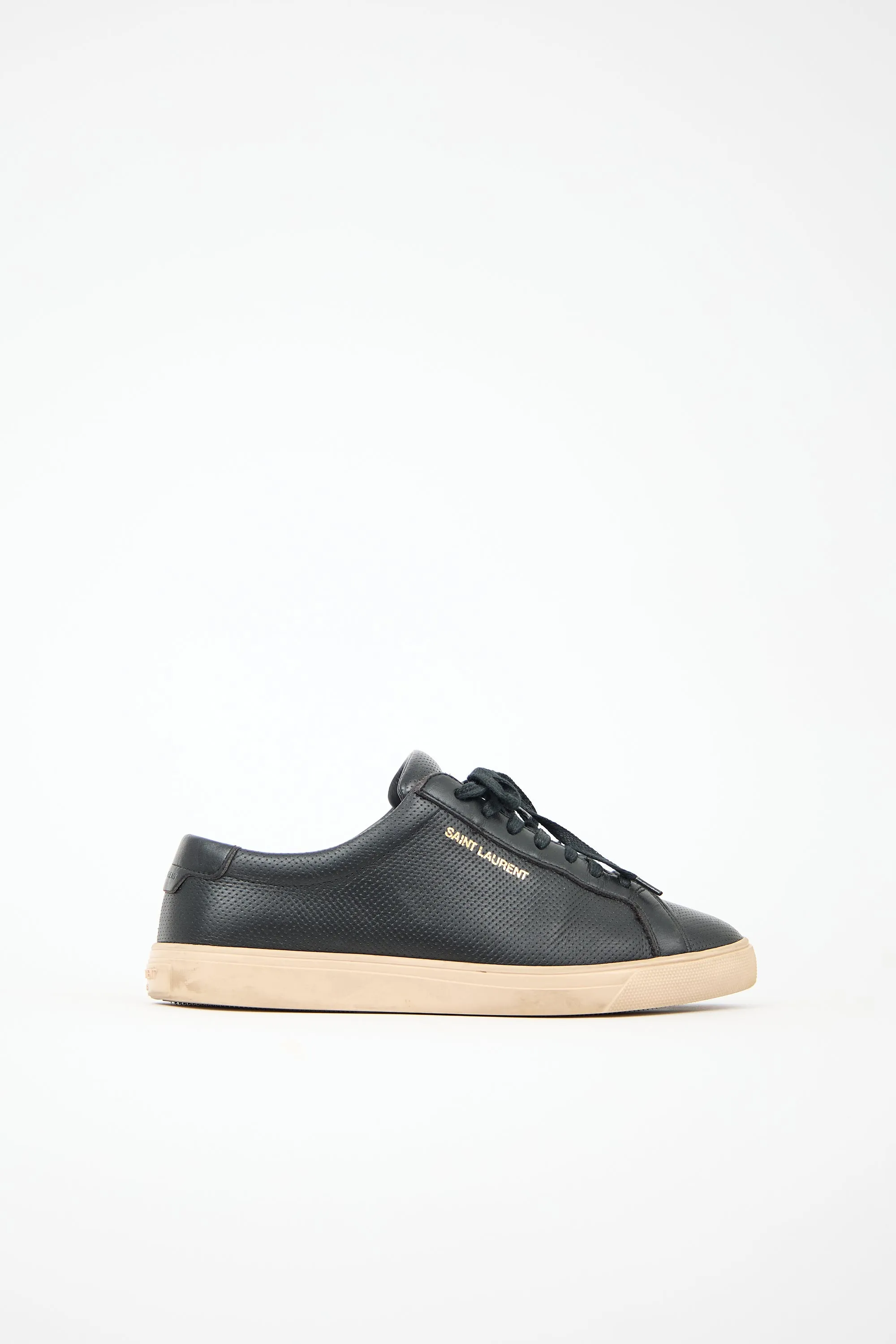 Perforated Leather Andy Sneaker sold by VSP Consignment