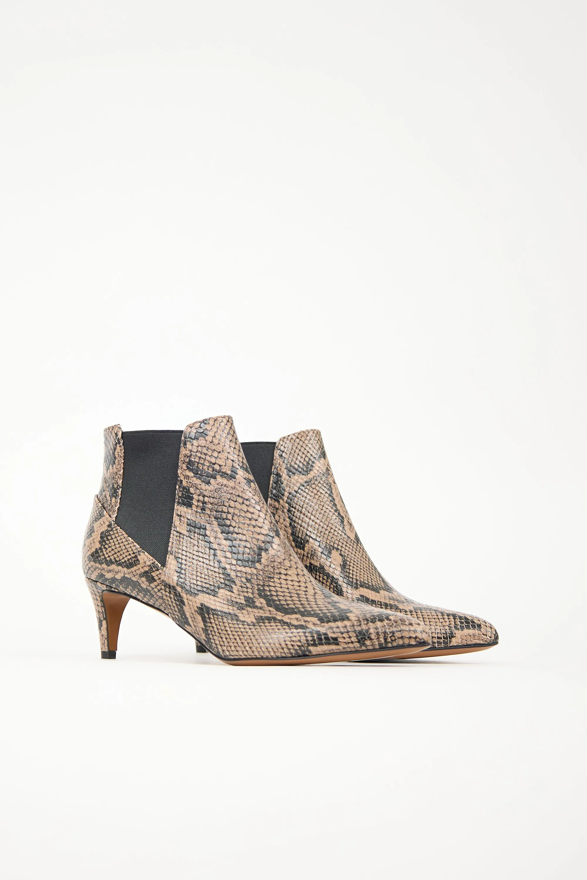 Printed Leather Boot sold by VSP Consignment product image thumbnail 2