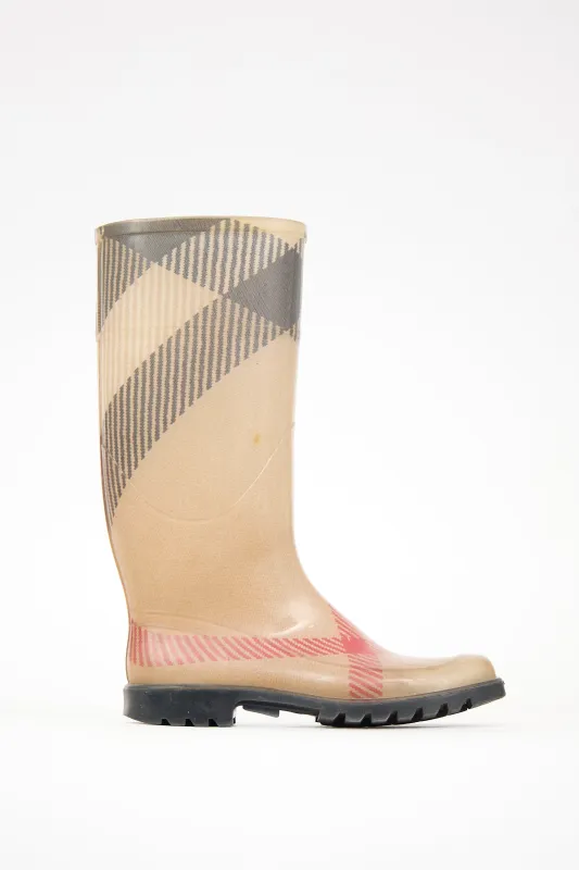 Check Rain Boot sold by VSP Consignment