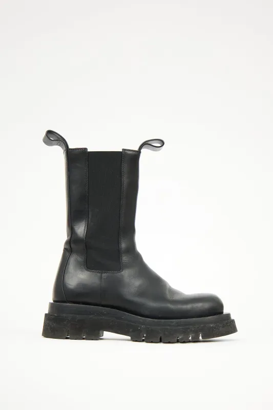 Leather Lug Chelsea Boot made by Bottega Veneta