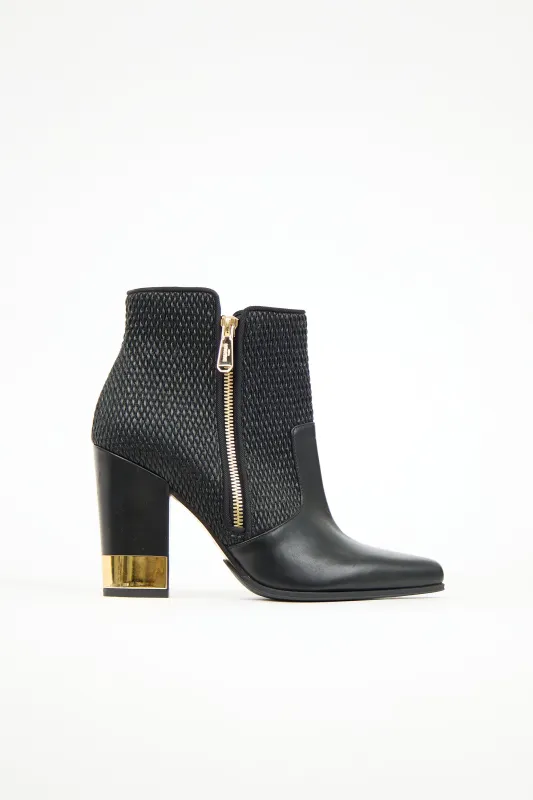 Leather Zip Boot sold by VSP Consignment