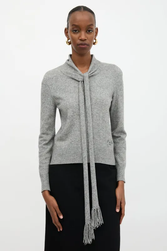 Scarf Sweater sold by VSP Consignment