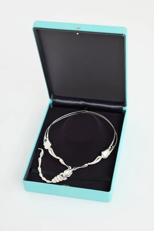 X Elsa Peretti Sterling Silver Choker Necklace sold by VSP Consignment
