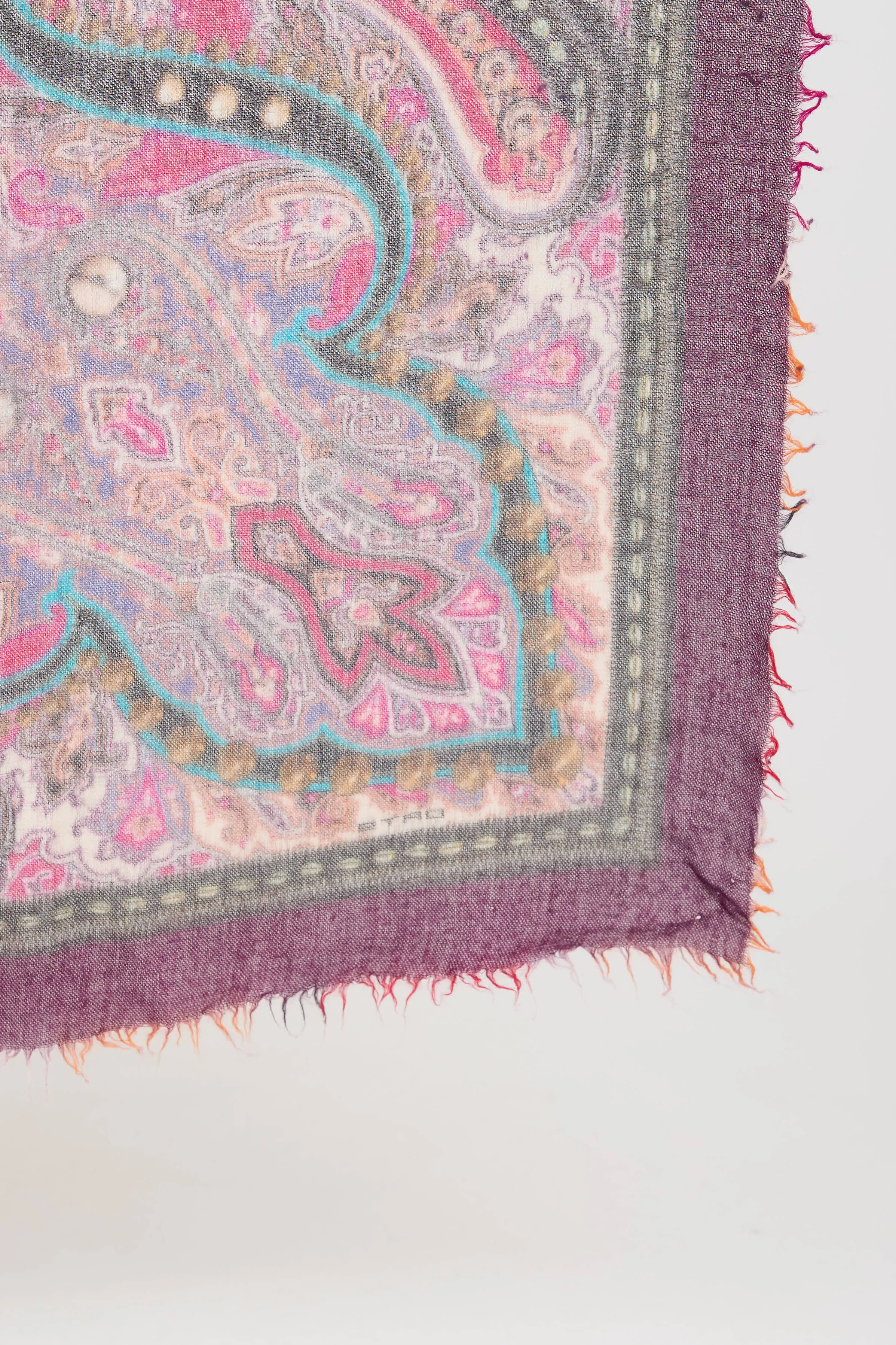 Cashmere Multi Paisley Scarf sold by VSP Consignment product image thumbnail 3