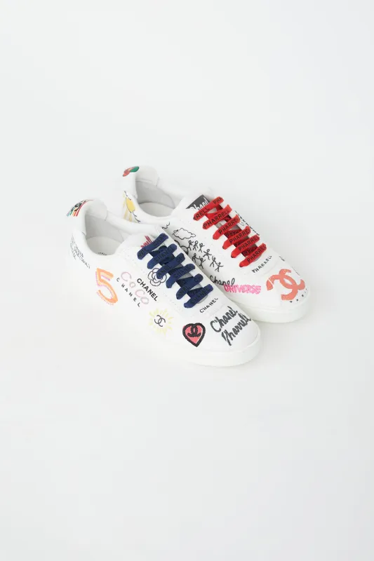 X Pharrell Canvas Low Top Sneaker made by Chanel