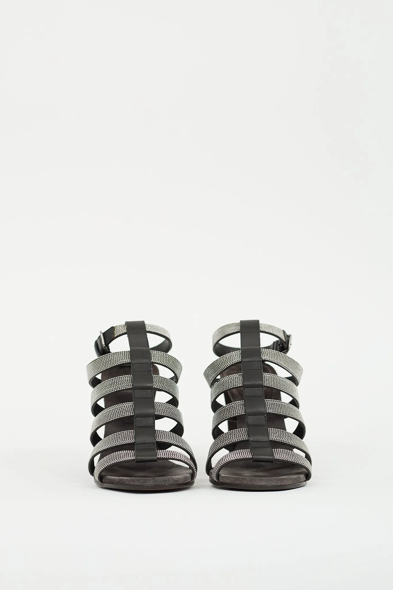 Leather Monili Caged Heel sold by VSP Consignment product image thumbnail 3