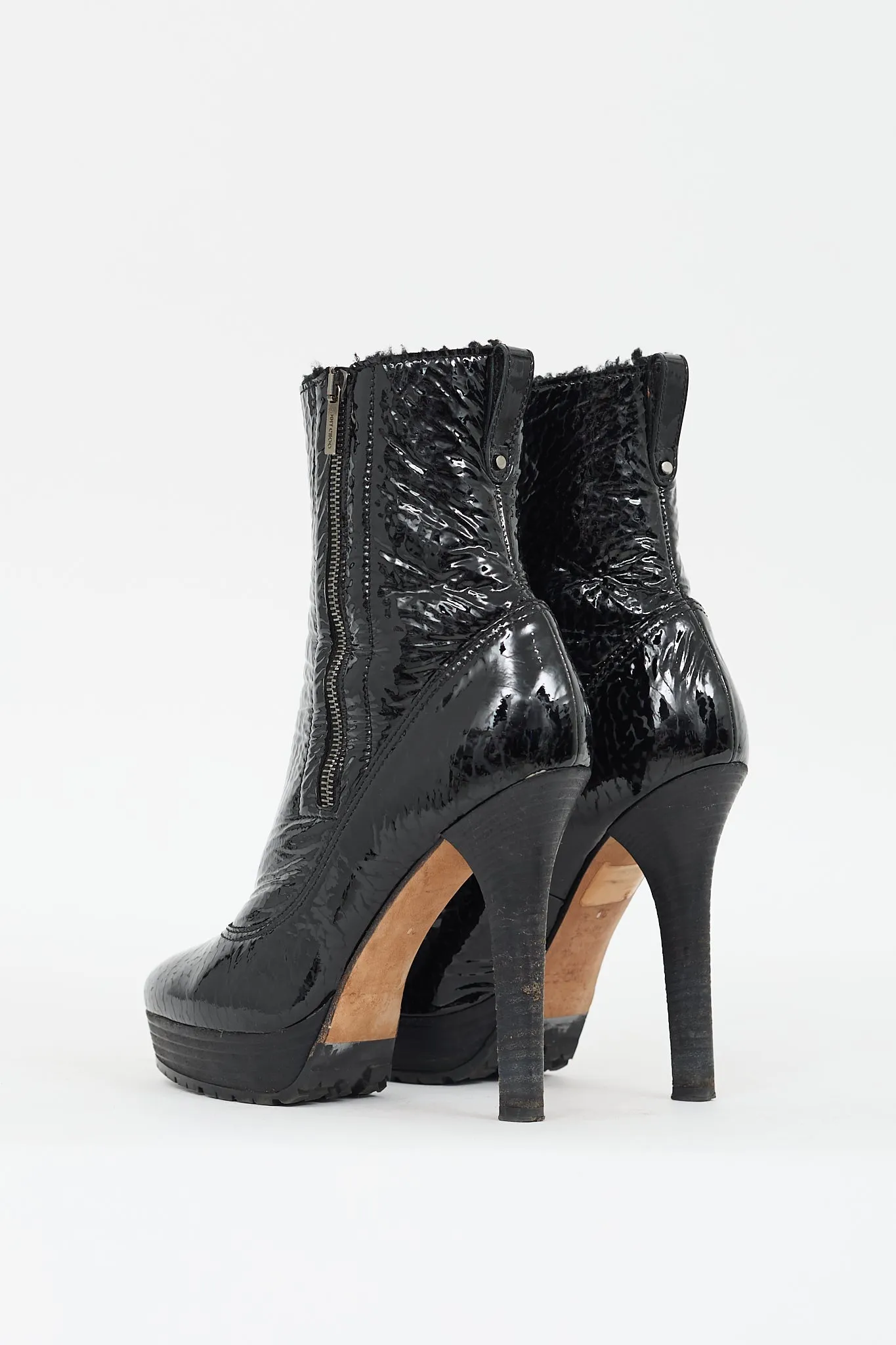 Patent Leather Trixie Platform Boot sold by VSP Consignment product image thumbnail 4