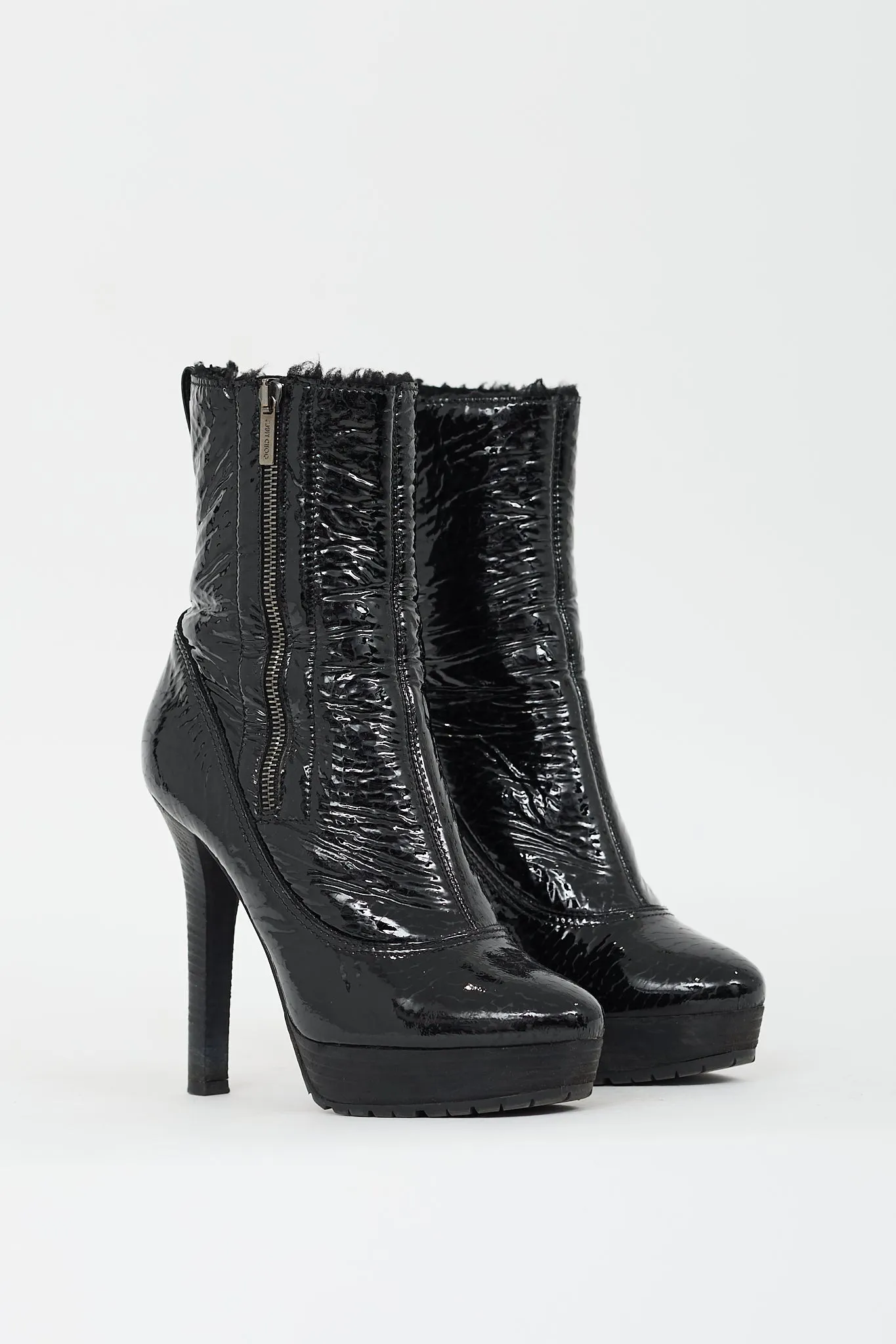 Patent Leather Trixie Platform Boot sold by VSP Consignment product image thumbnail 2