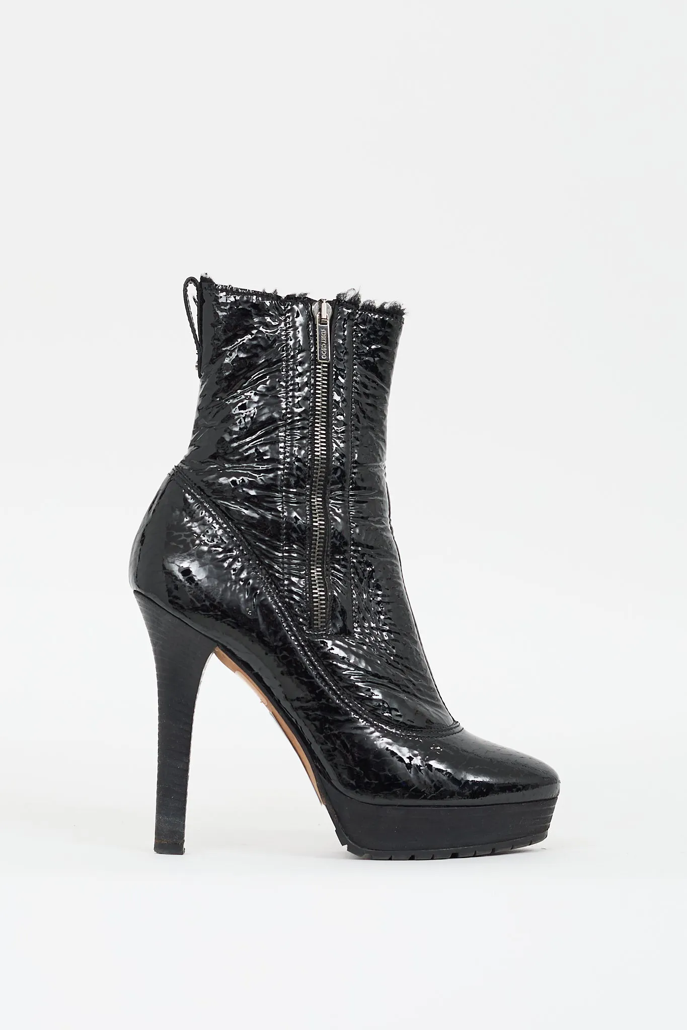 Patent Leather Trixie Platform Boot sold by VSP Consignment
