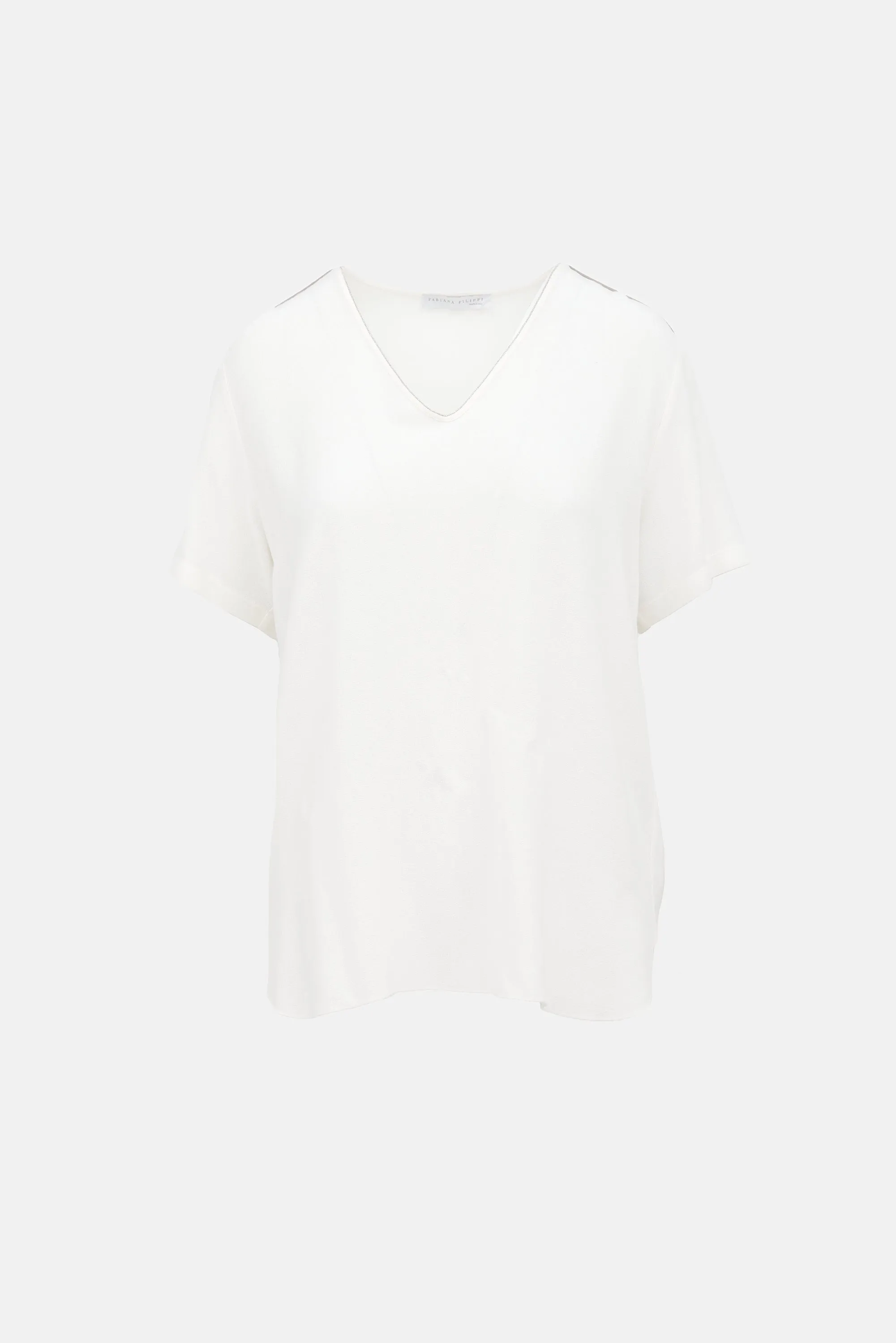 Beaded Collar Top sold by VSP Consignment