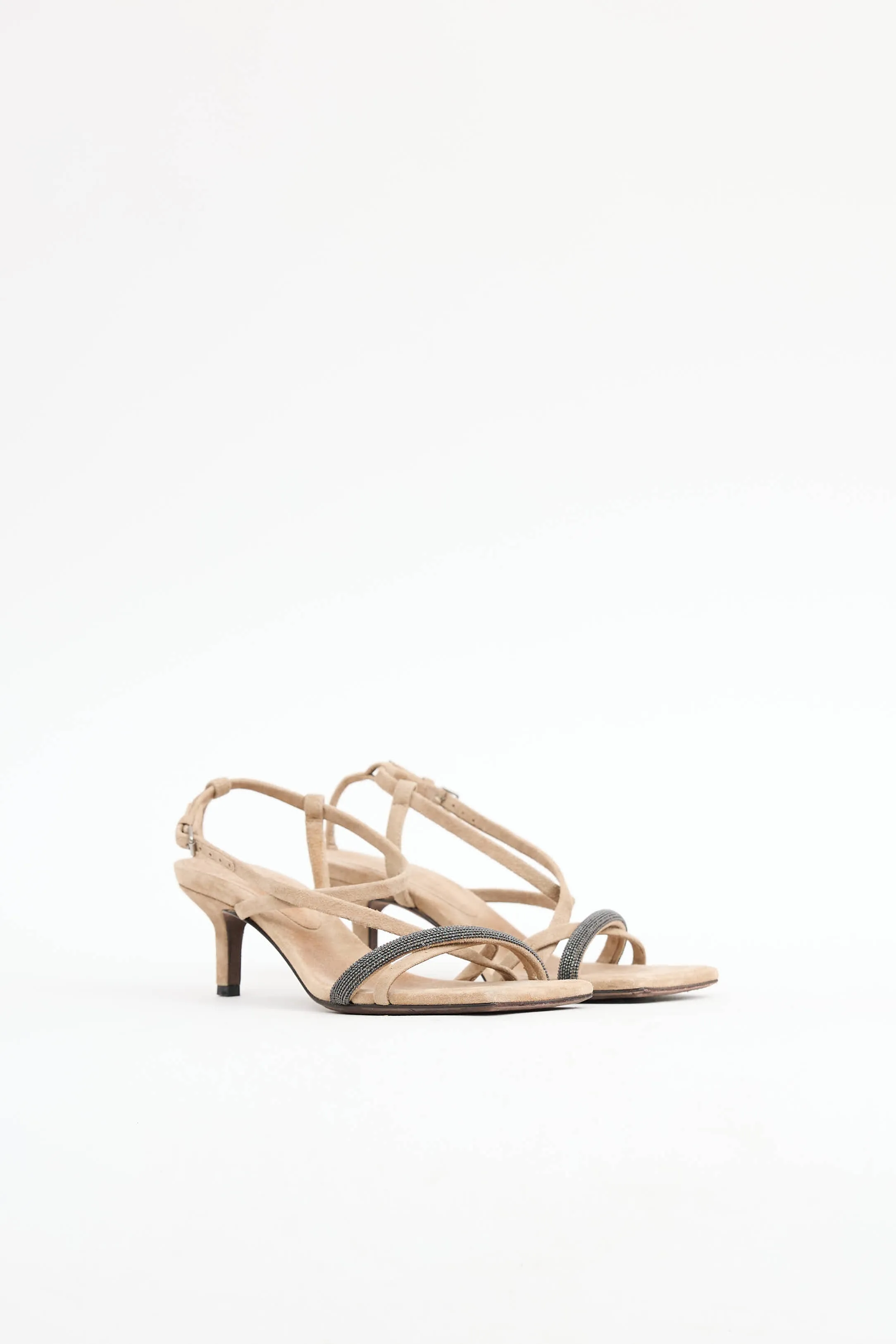 Suede Monili Strappy Sandal sold by VSP Consignment product image thumbnail 2