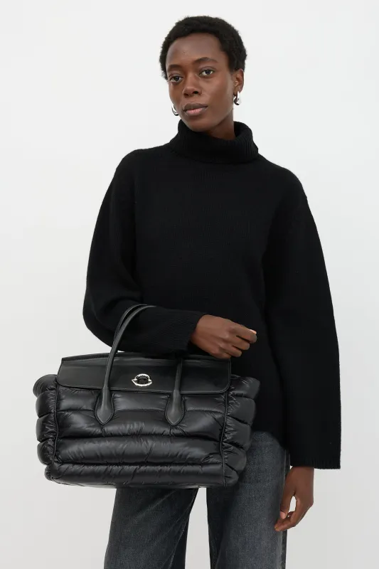 Leather & Nylon Padded Evera Bag sold by VSP Consignment