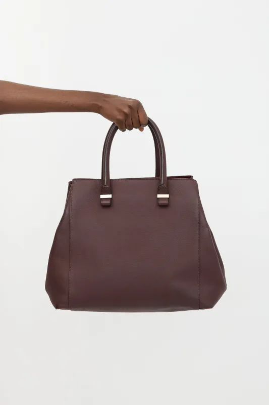 Leather Liberty Tote Bag made by Victoria Beckham