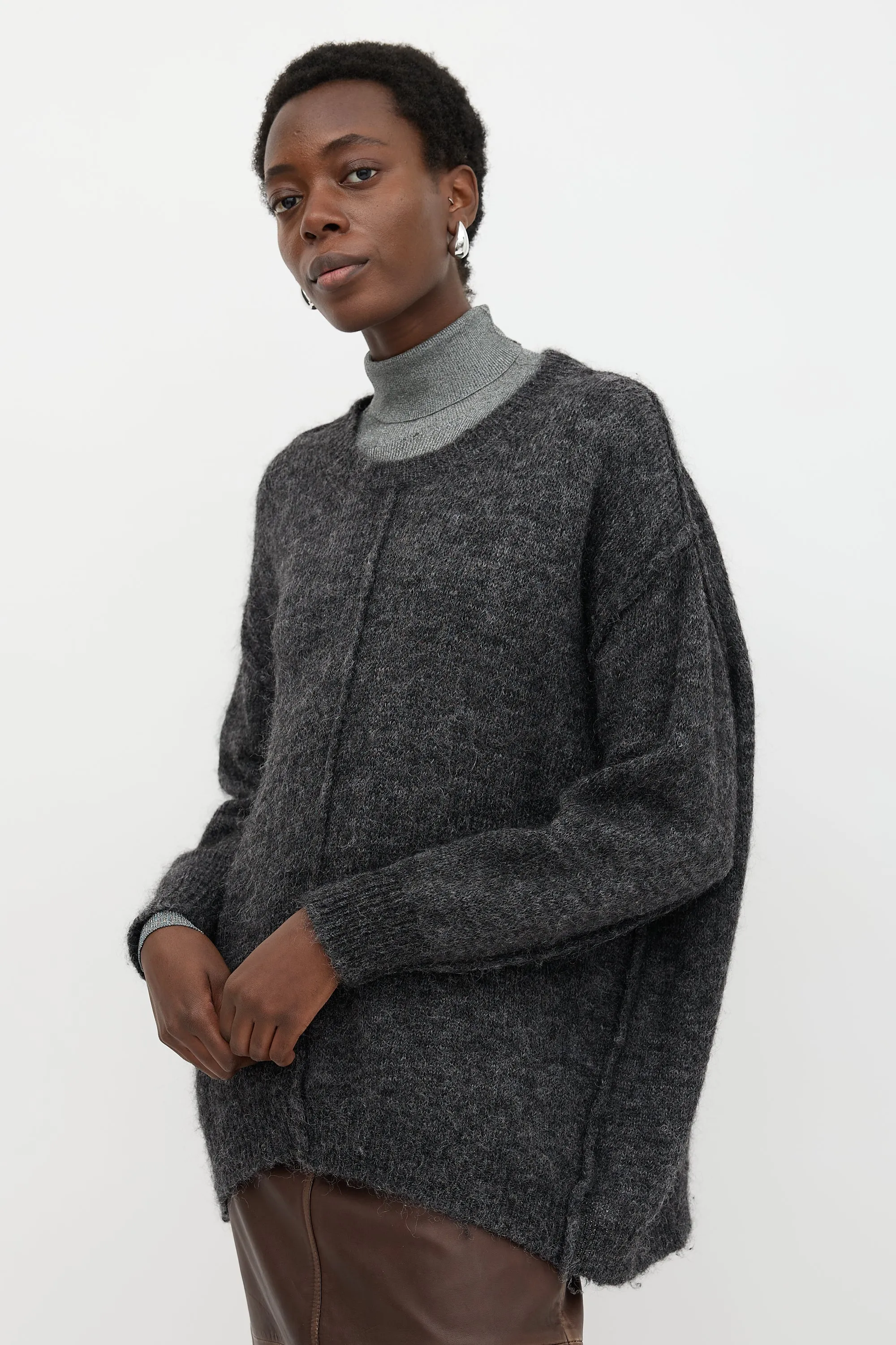 Mohair & Wool Tam Sweater sold by VSP Consignment product image thumbnail 3