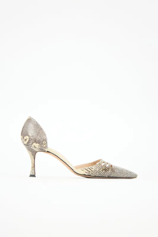 Python D'Orsay Pump sold by VSP Consignment