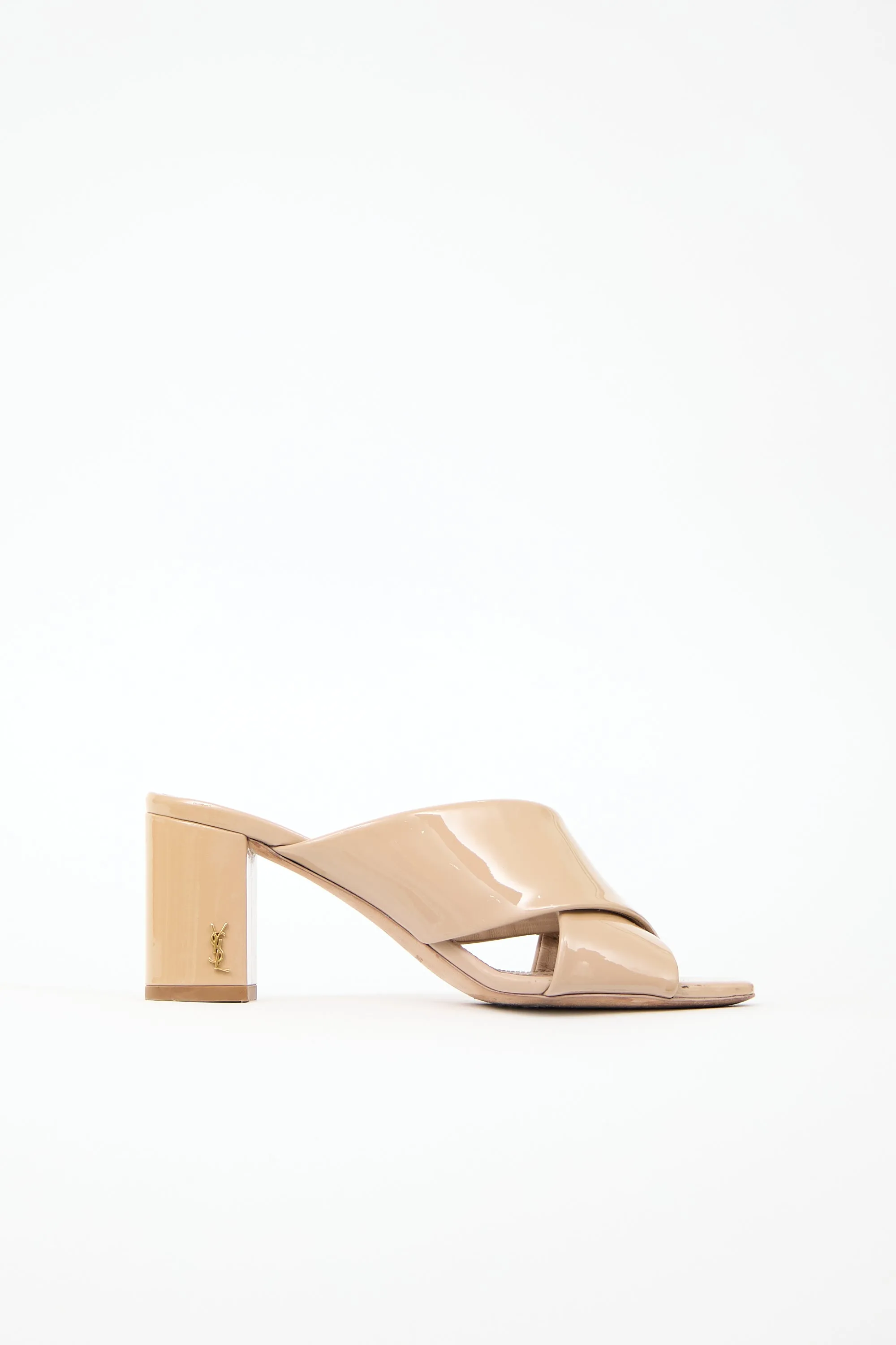 Patent Loulou Sandal sold by VSP Consignment