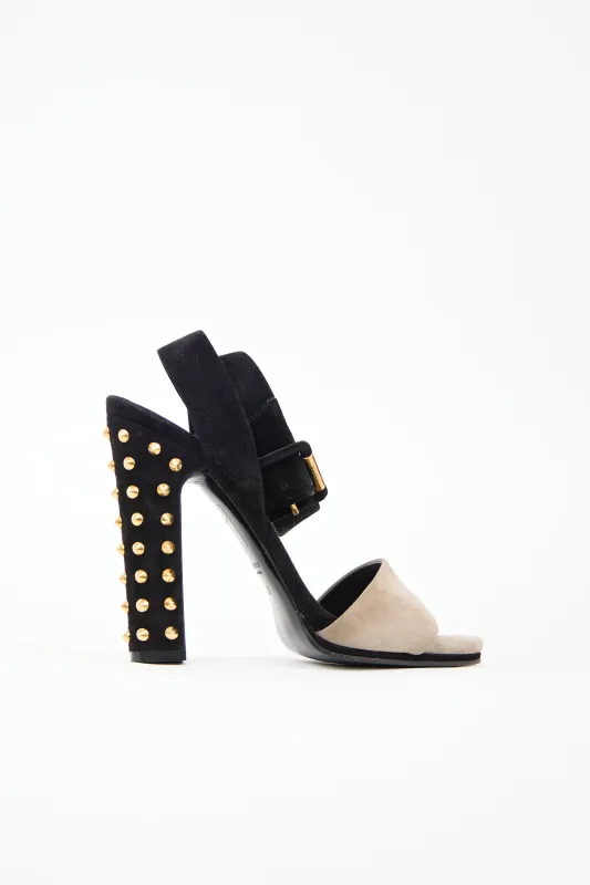 Suede Studded Sandal sold by VSP Consignment