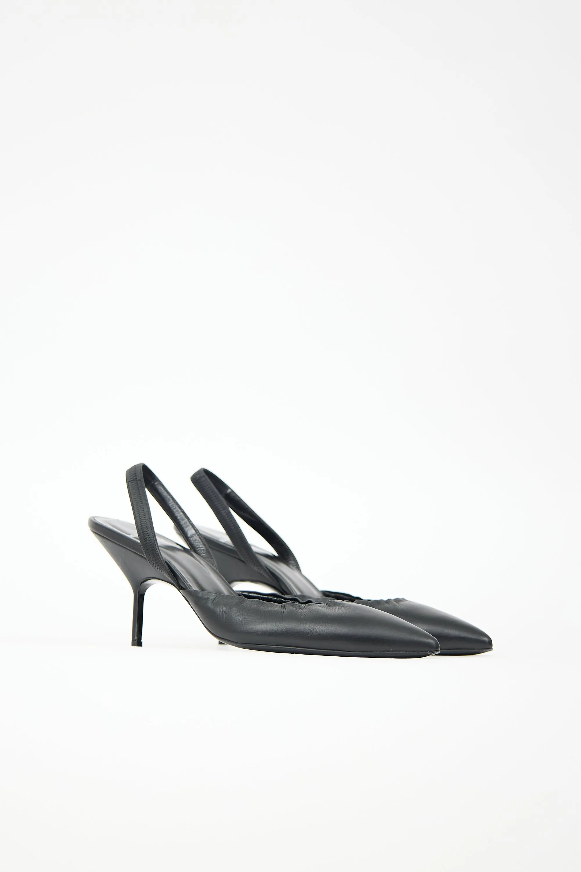 Leather Slingback Pump sold by VSP Consignment product image thumbnail 2