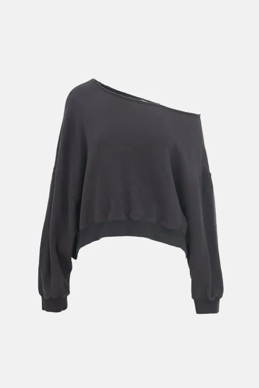Off Shoulder Patti Sweatshirt sold by VSP Consignment