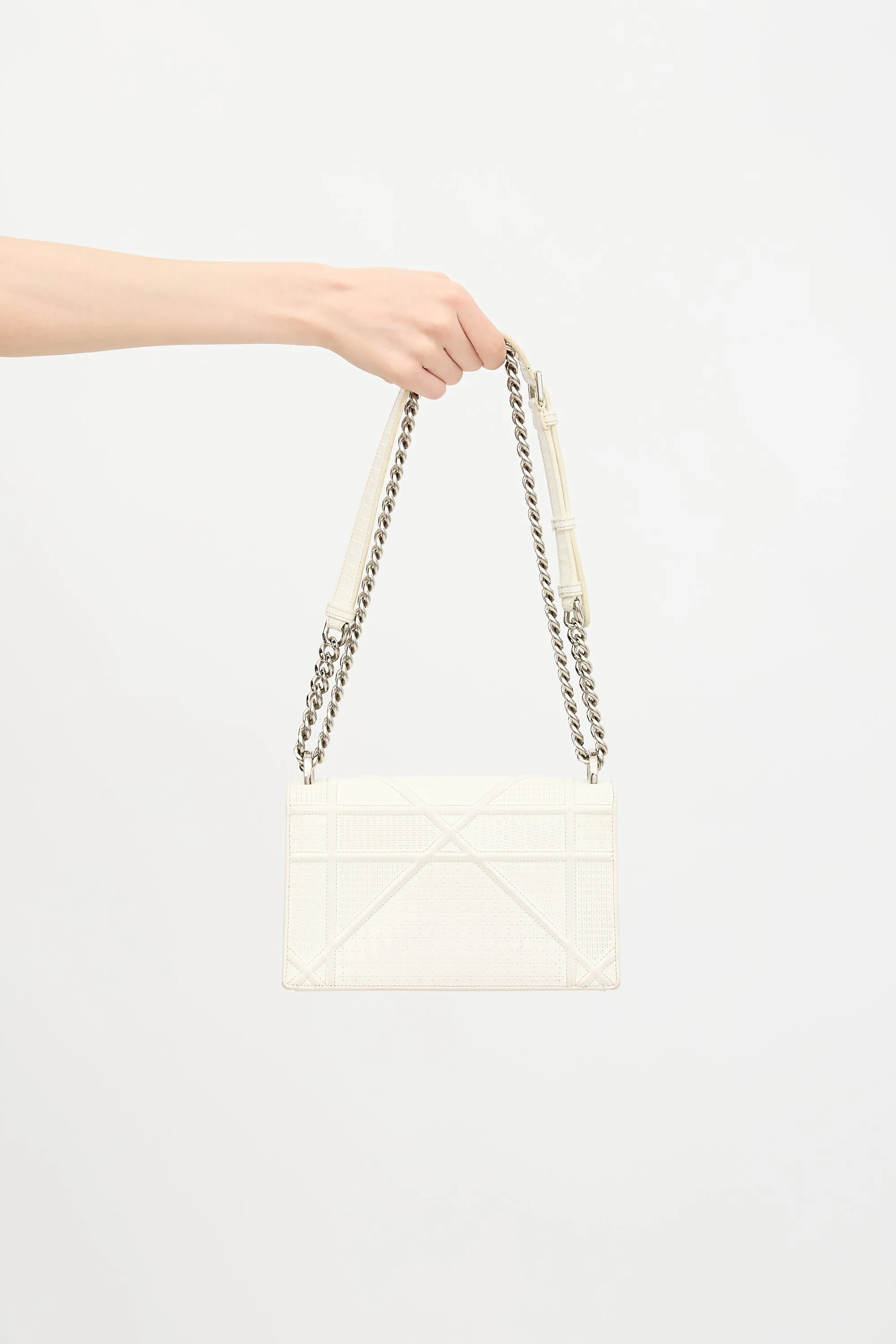 Textured Patent Leather Diorama Bag sold by VSP Consignment product image thumbnail 4