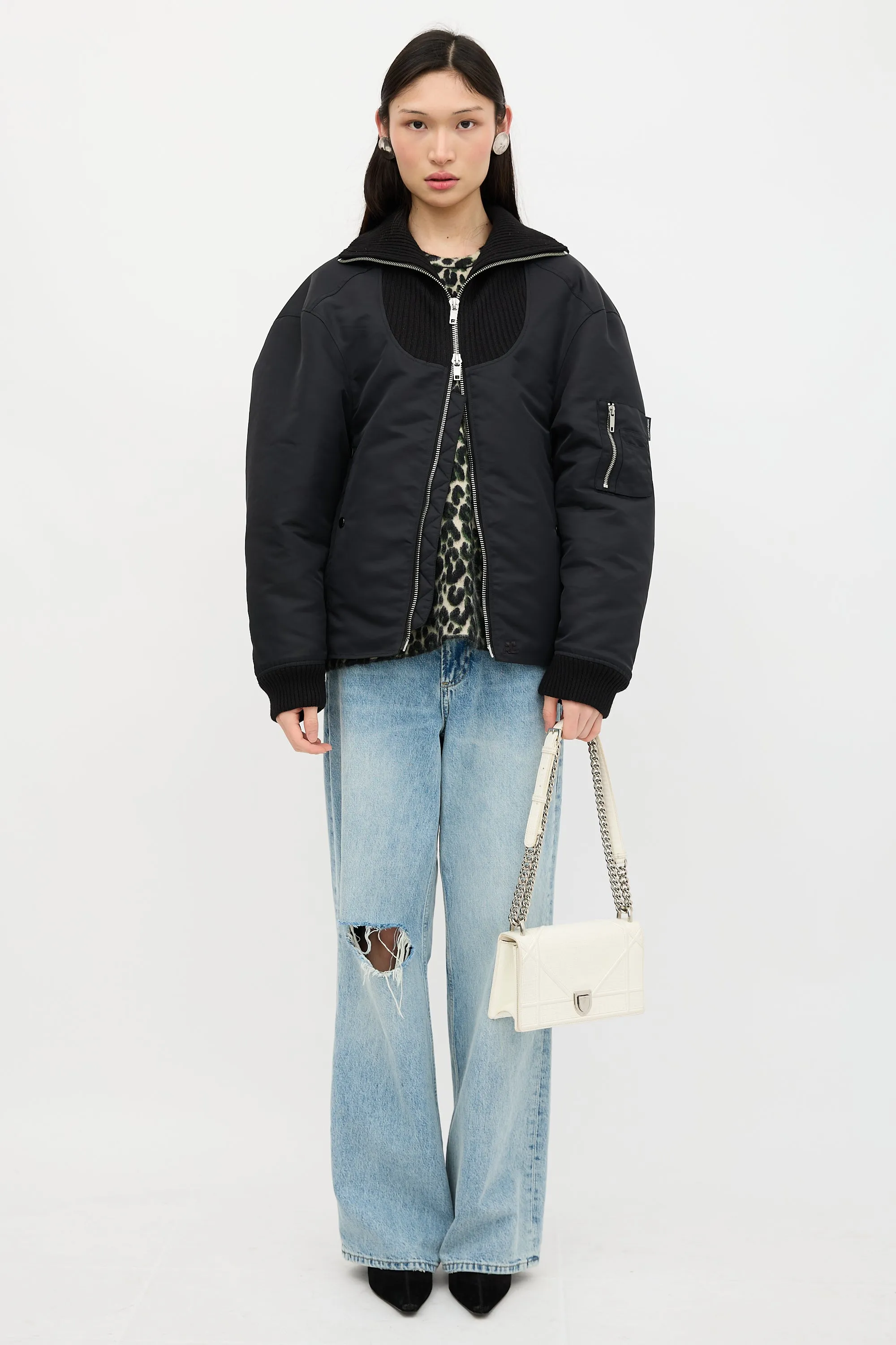 Textured Patent Leather Diorama Bag sold by VSP Consignment product image thumbnail 3