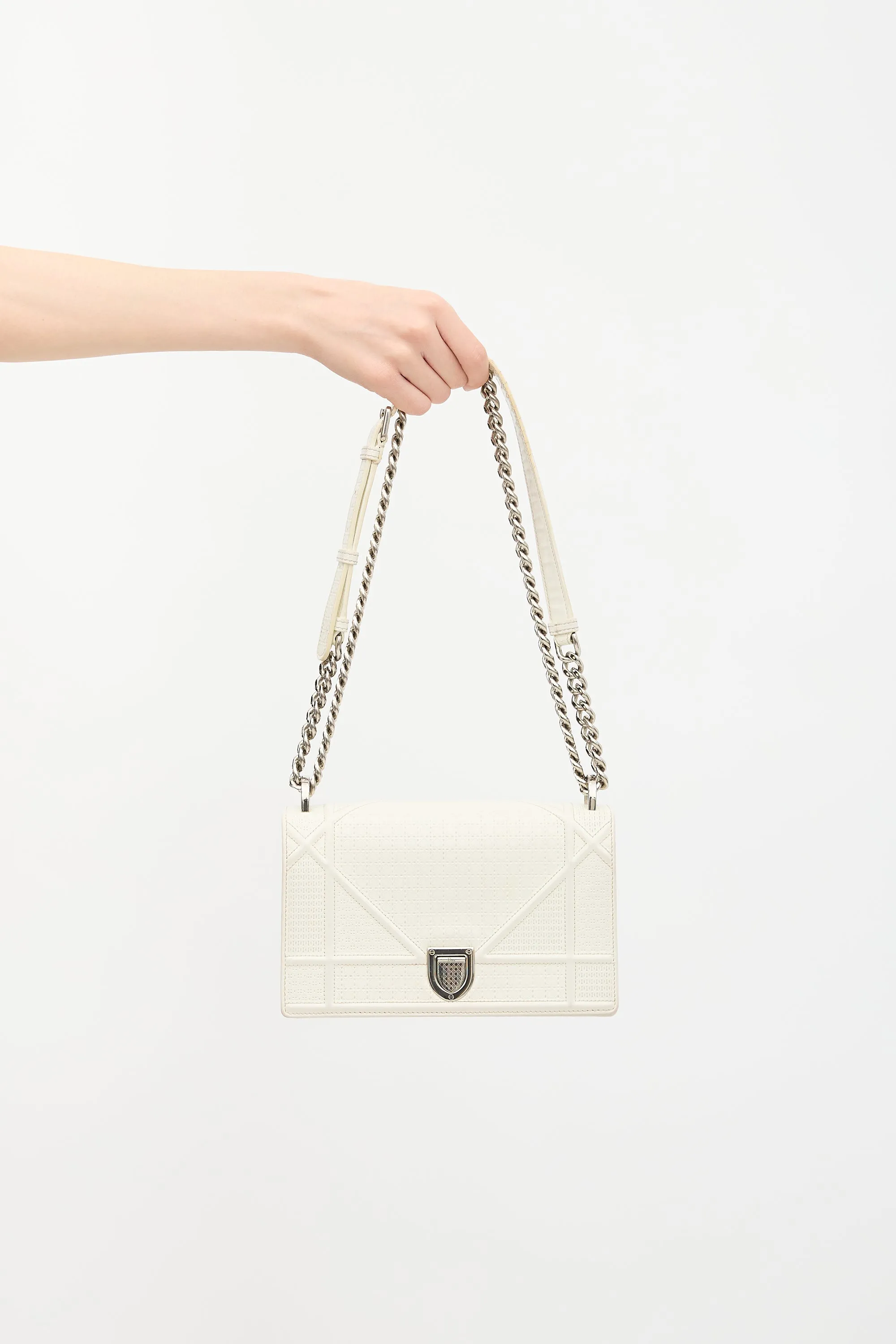 Textured Patent Leather Diorama Bag sold by VSP Consignment product image thumbnail 2