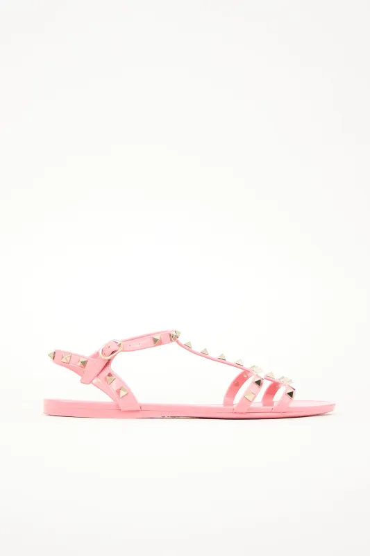 Rubber Rockstud Cage Sandal sold by VSP Consignment