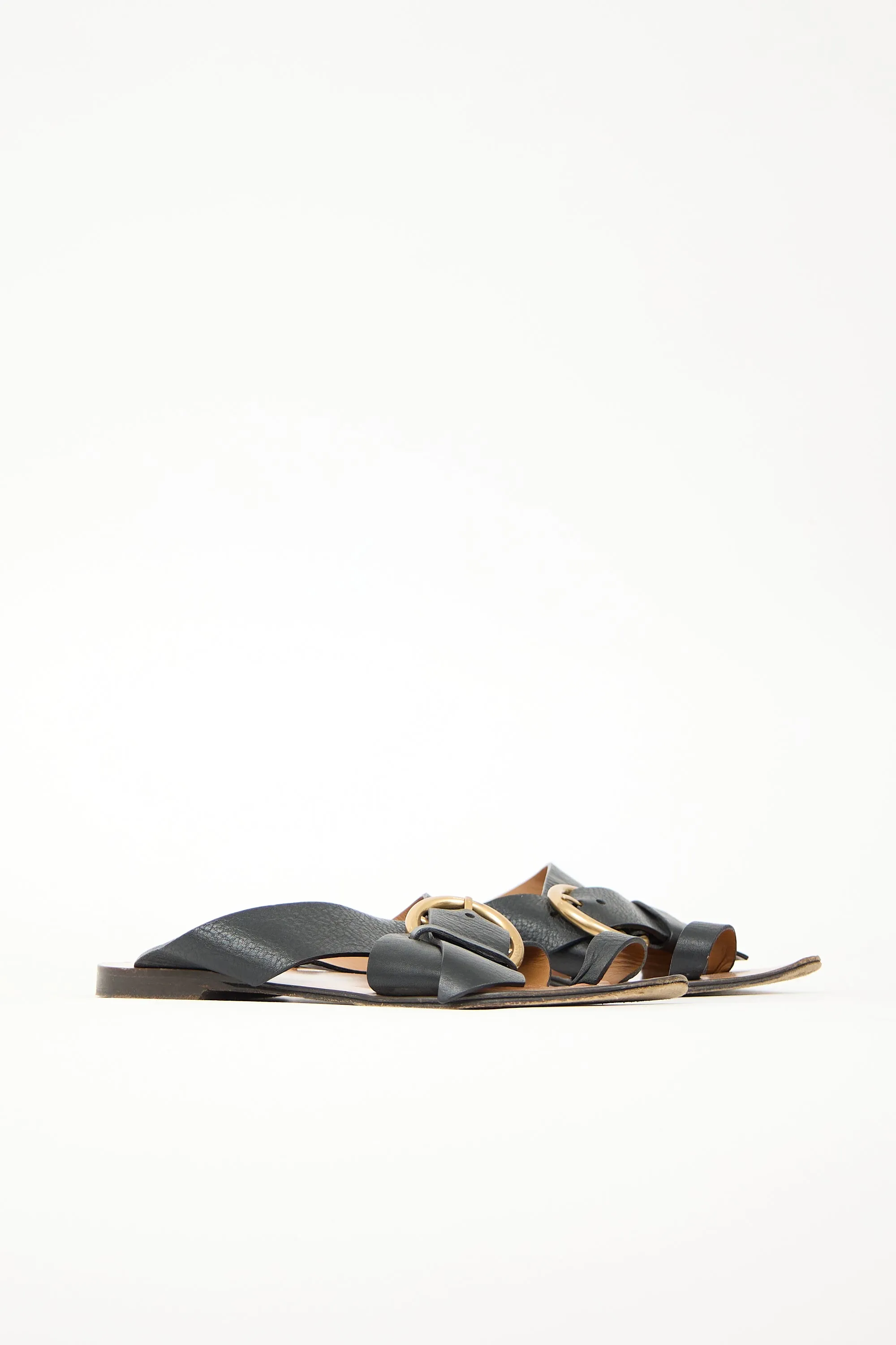 Leather Nils Buckle Sandal sold by VSP Consignment product image thumbnail 3