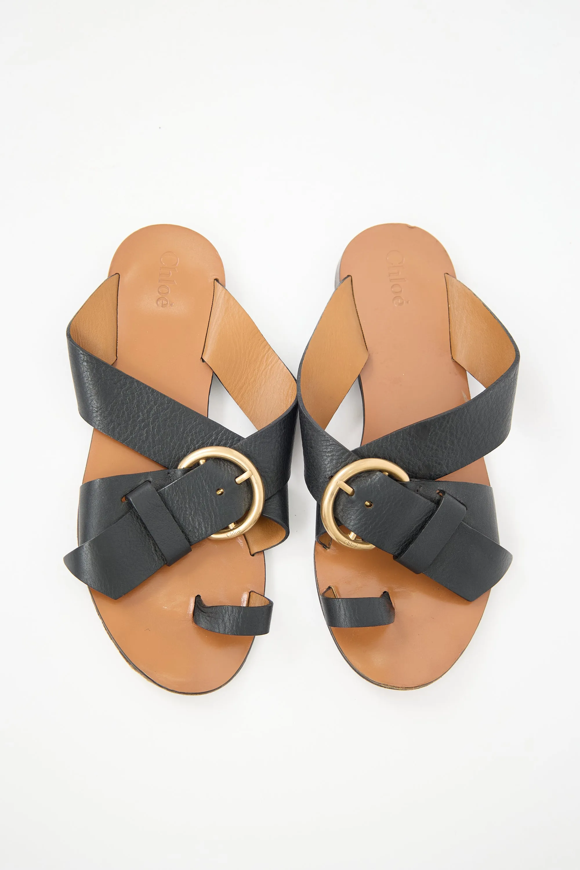 Leather Nils Buckle Sandal sold by VSP Consignment product image thumbnail 2