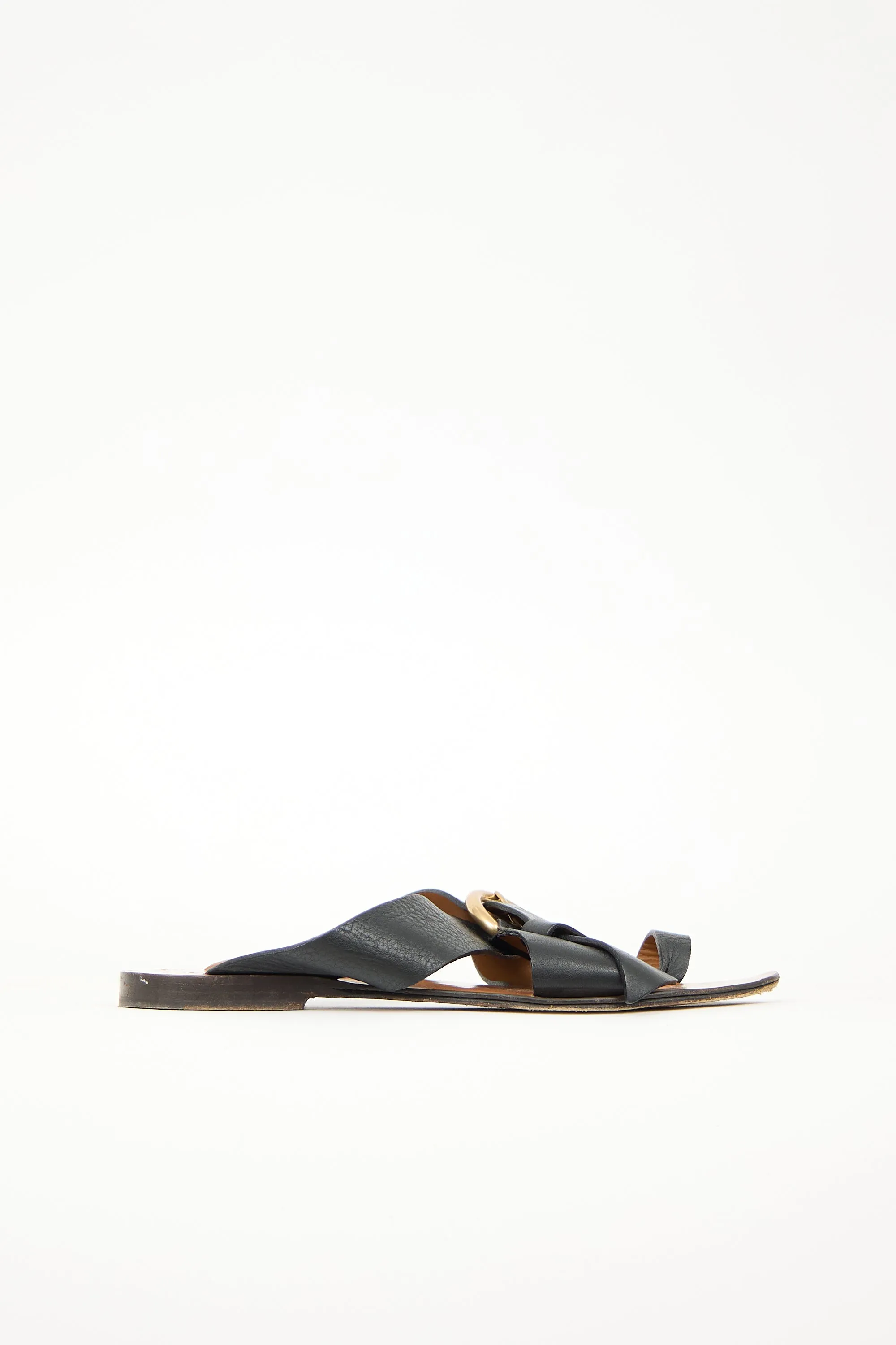 Leather Nils Buckle Sandal sold by VSP Consignment