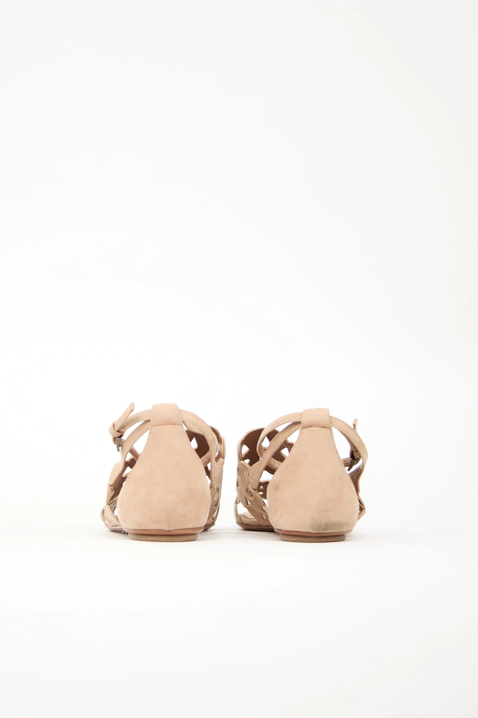 Suede Laser Cut Sandal sold by VSP Consignment product image thumbnail 4