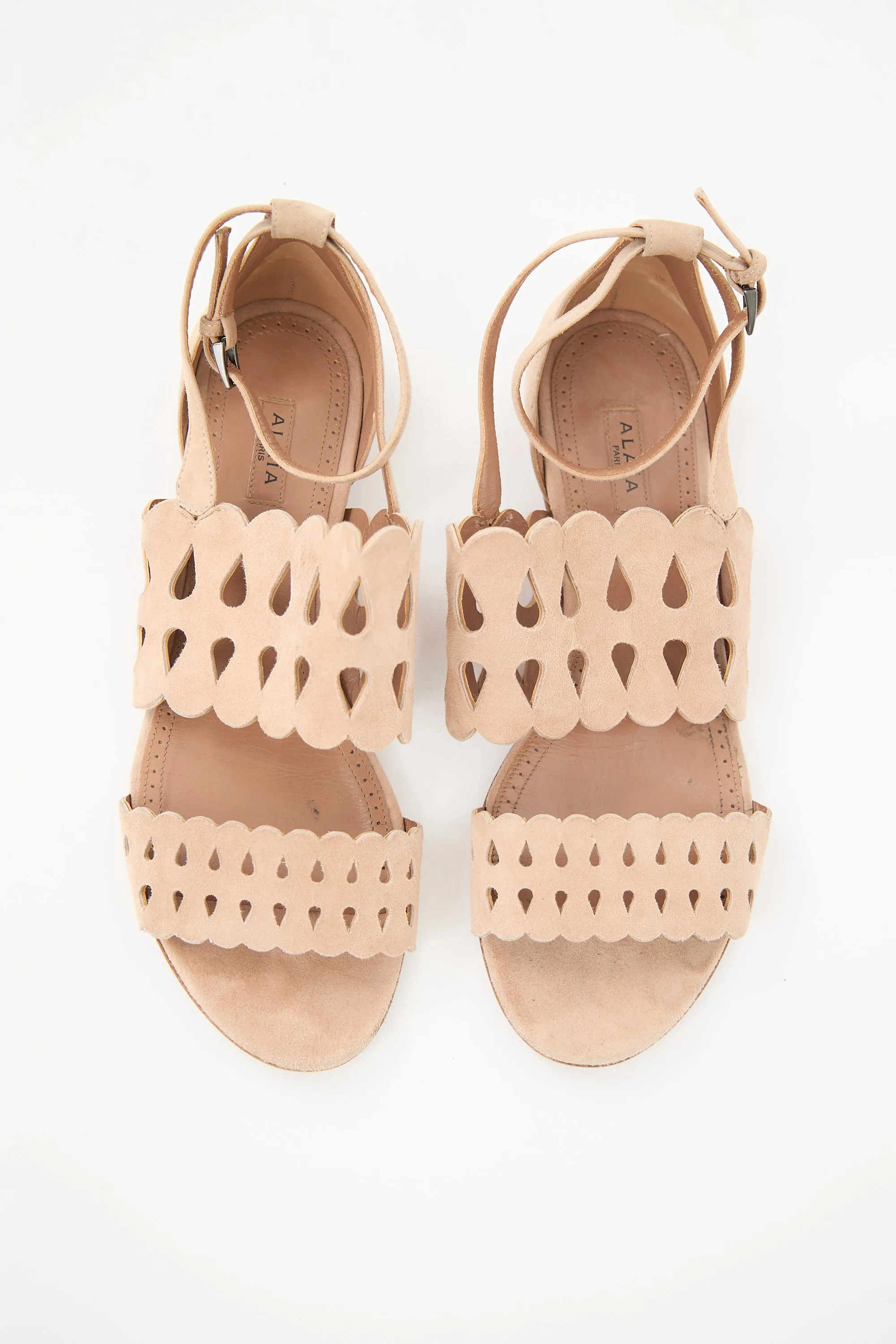 Suede Laser Cut Sandal sold by VSP Consignment product image thumbnail 2
