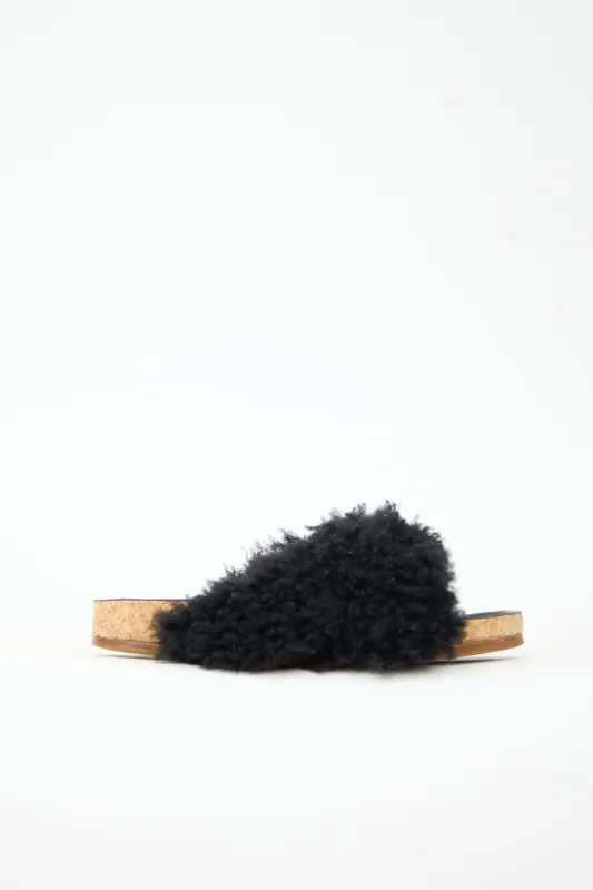 Shearling Kerenn Slide made by Chloe