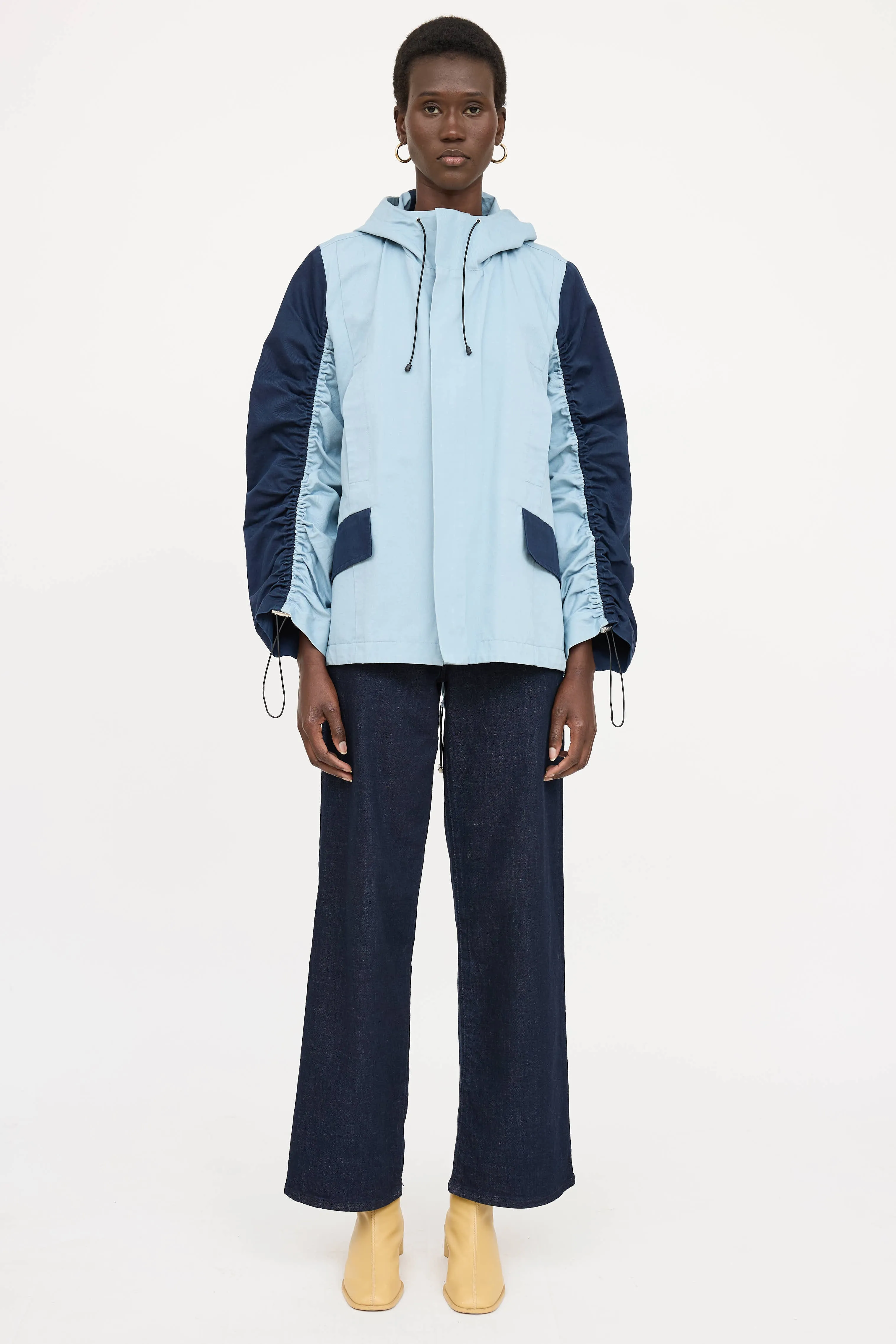 2-Tone Cinched Sleeve Jacket sold by VSP Consignment product image thumbnail 2